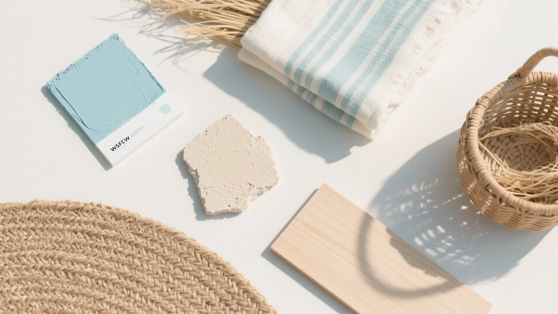 Soft Coastal Blues with Natural Textures