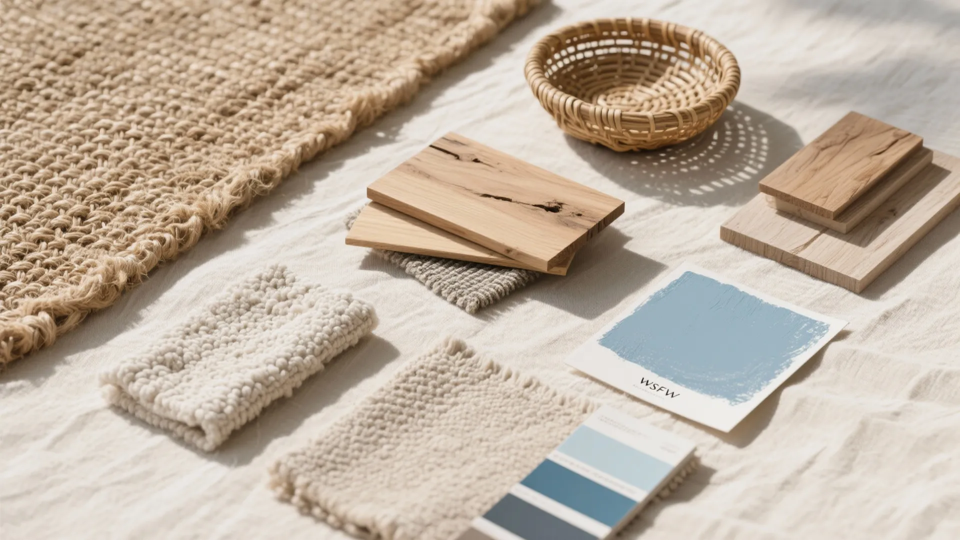 Coastal Light Blue + Natural Fibers