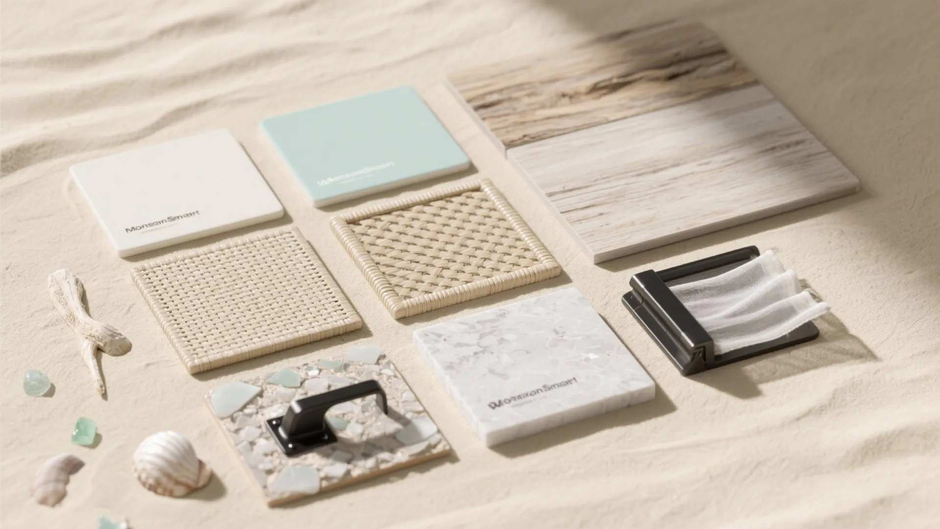 Monsoon-smart coastal palette and materials