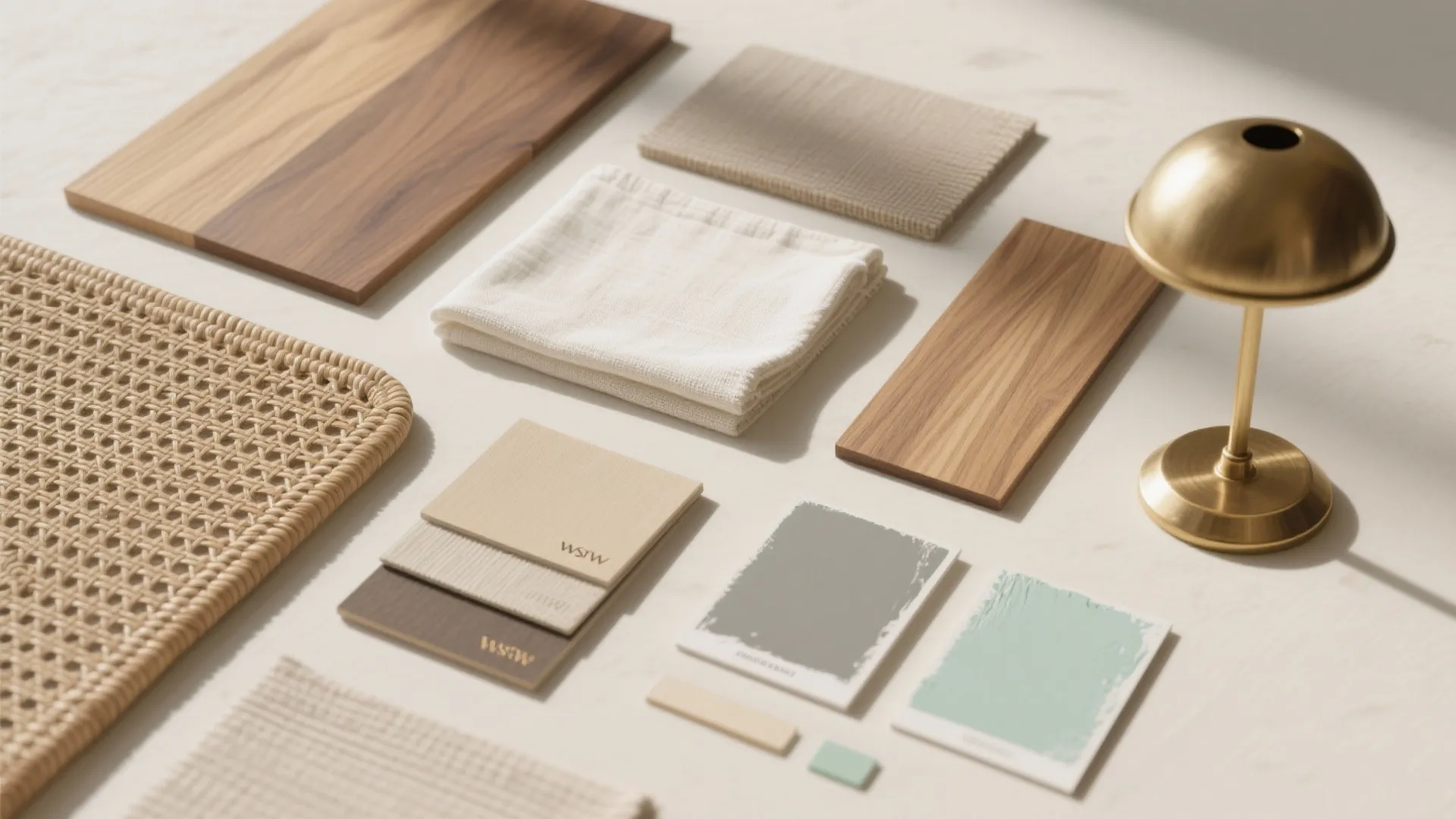 Warm wood accents with a fresh coastal palette