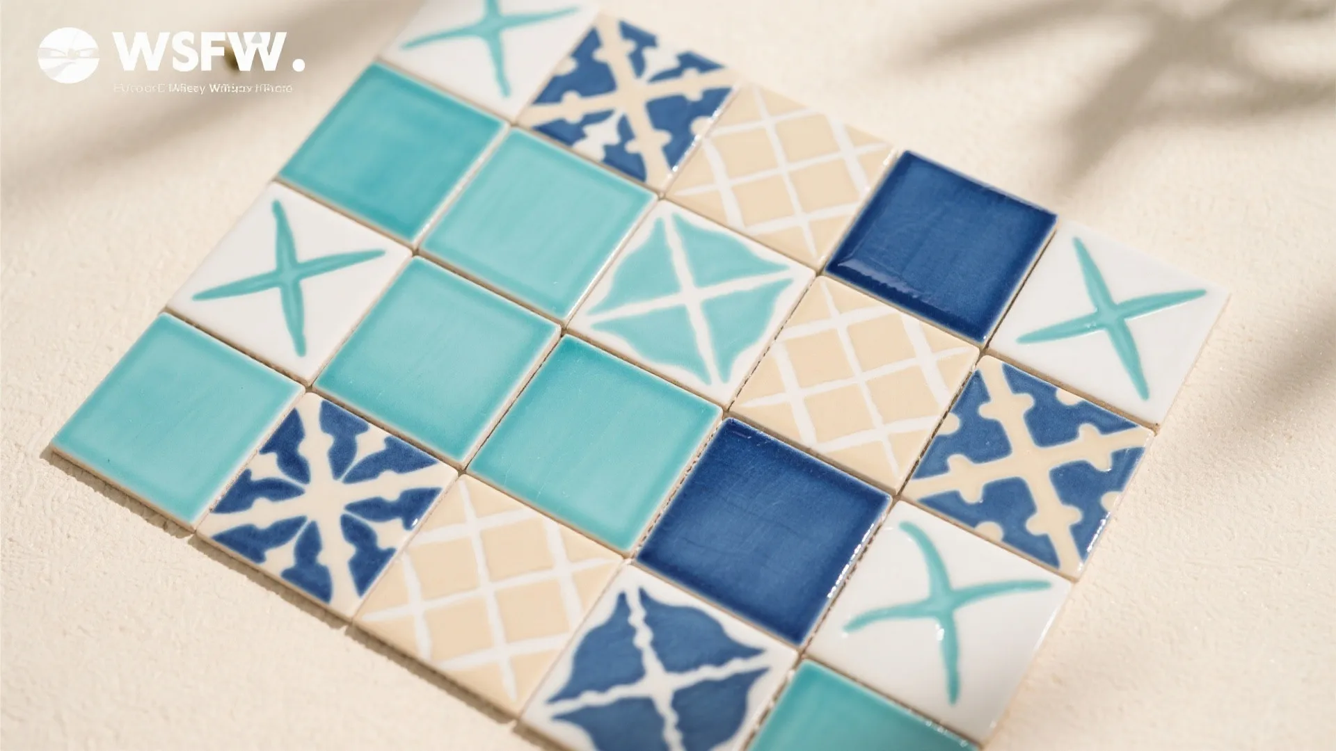 8. Coastal-Inspired Floor Tiles