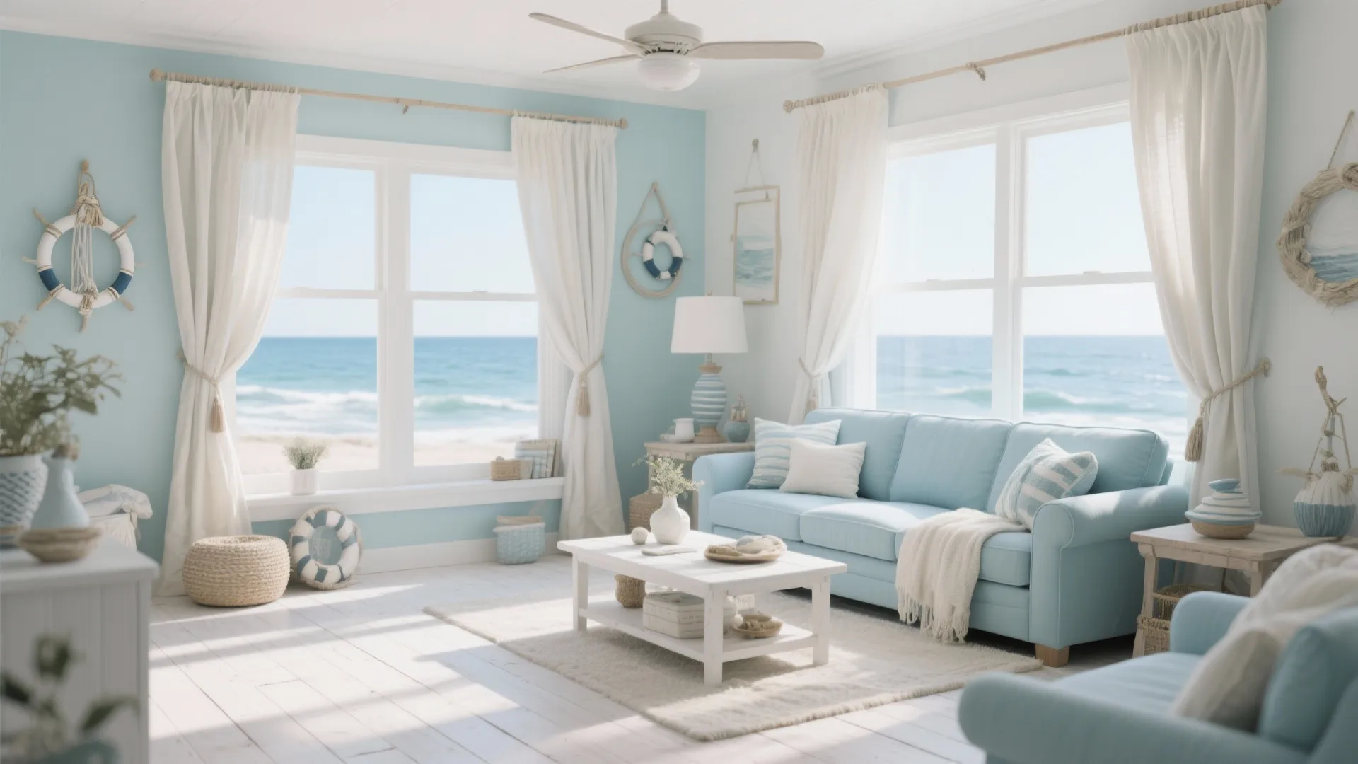 2. Coastal Light Blue Vibes