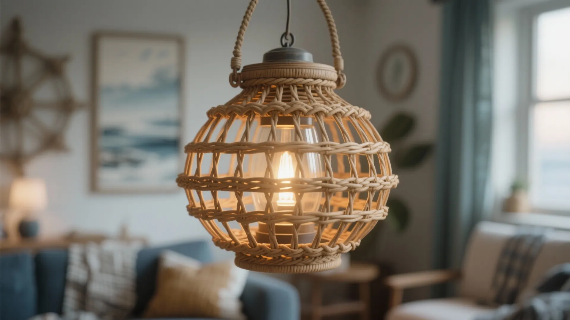 5. Coastal-Inspired Lighting