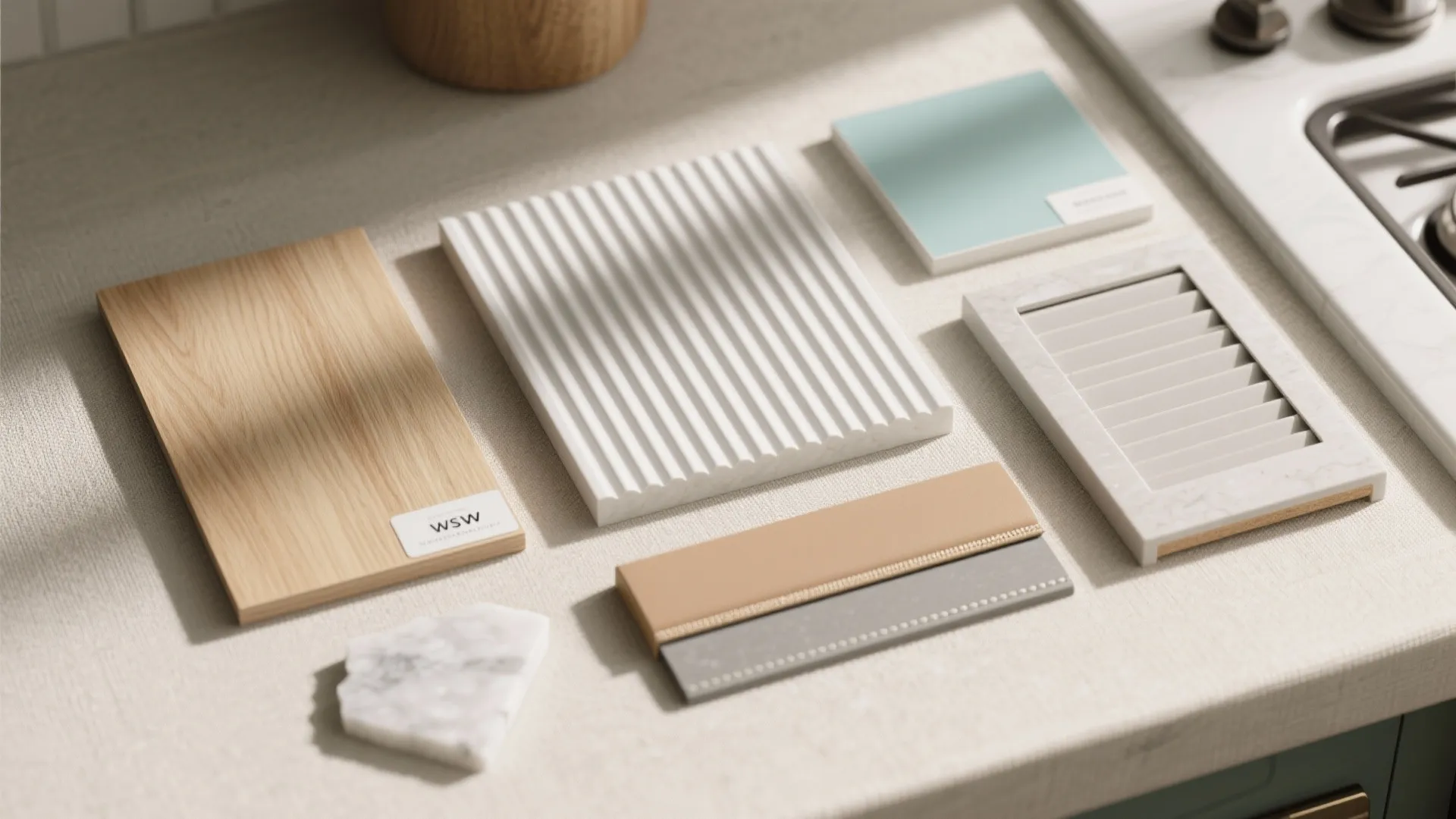 Warm Wood Accents with Coastal-Ready Materials