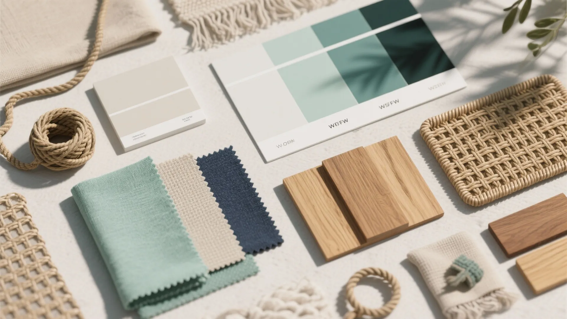 4. Light Palette with Coastal Accents