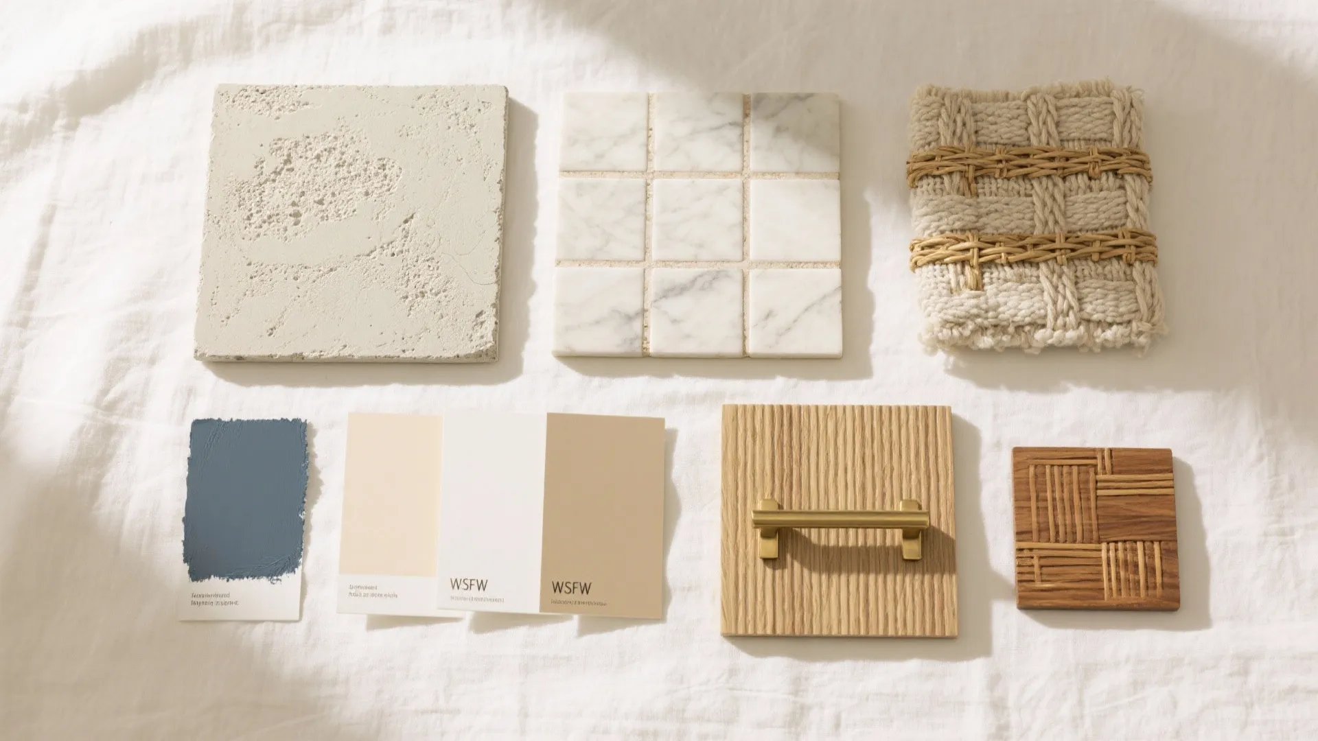 Calm Coastal-Luxe Palette and Materials
