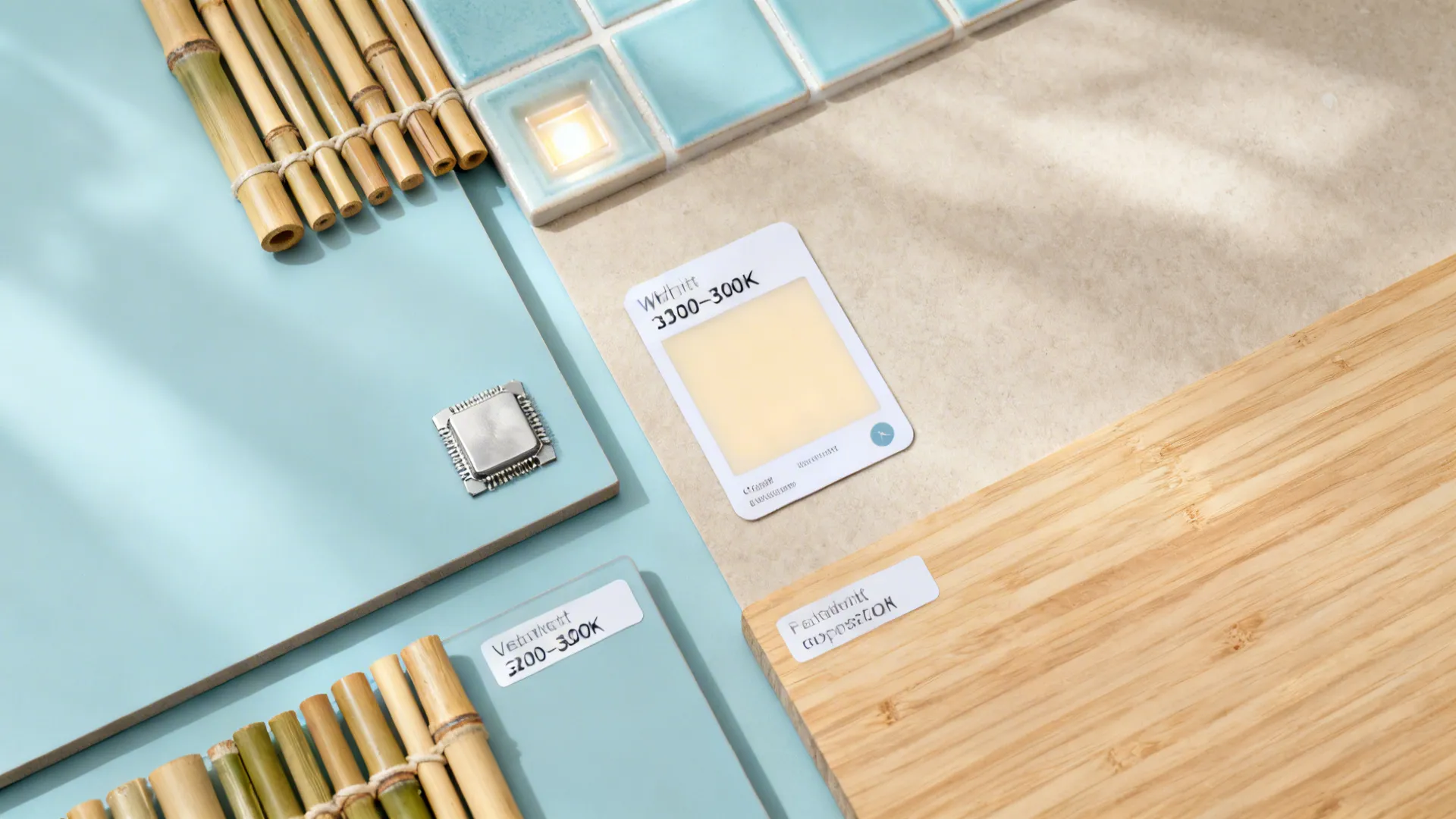 Coastal Calm: Pastel Blue Cabinets with Sand-Toned Walls