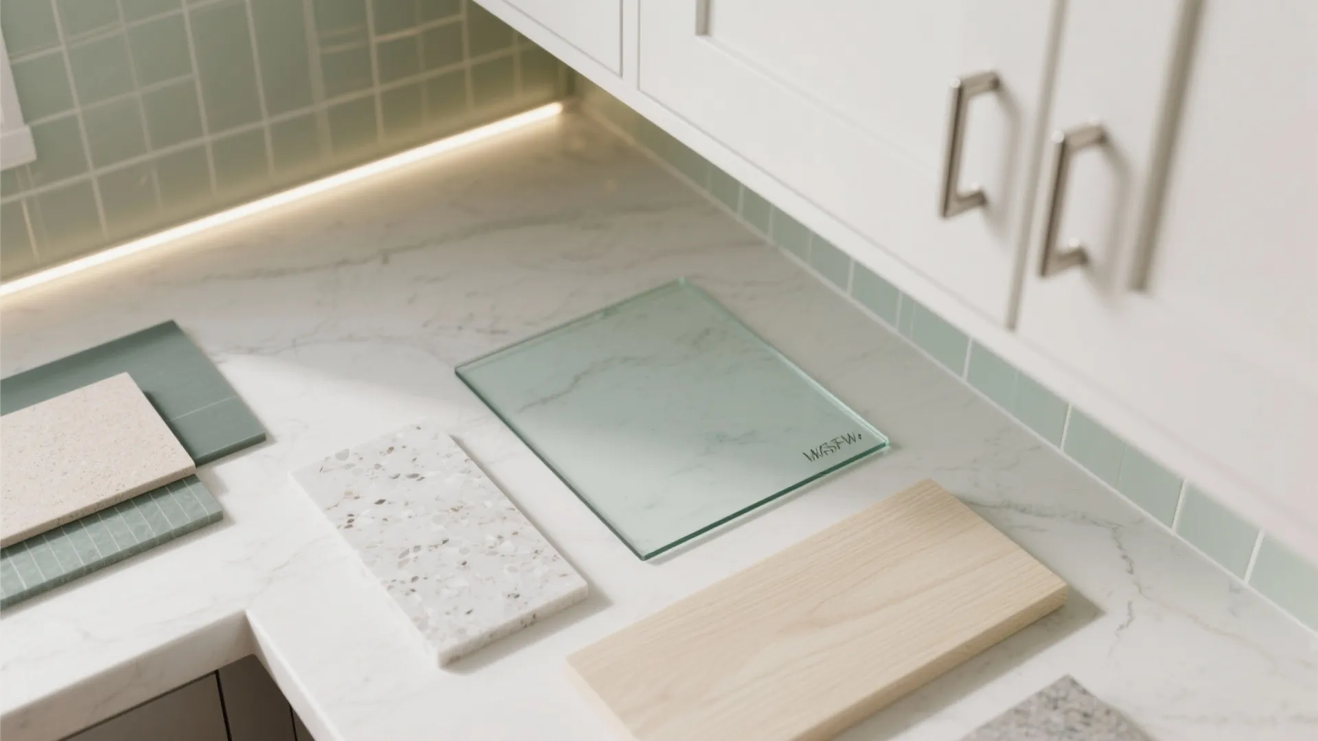 Glass Backsplash for Coastal Light