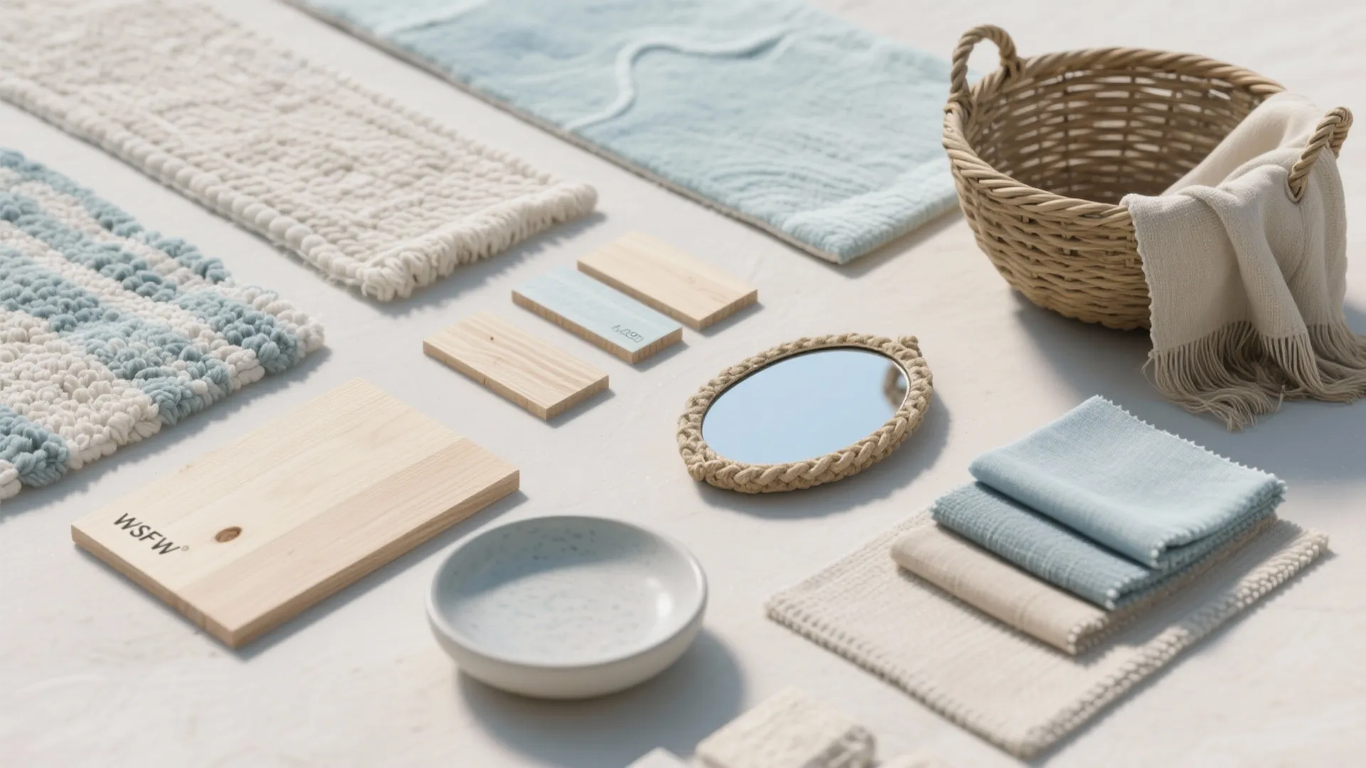 5. Light, layered materials for coastal charm