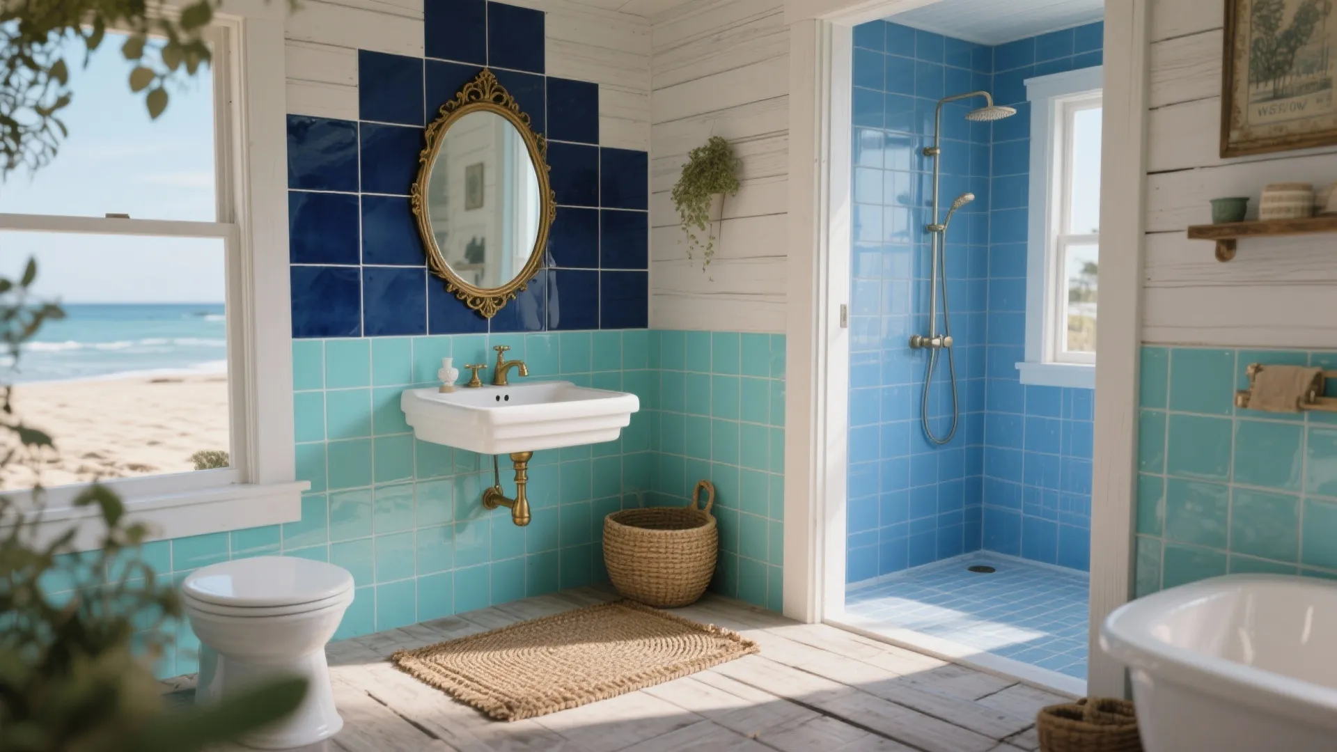 5. Mix-and-Match Blues for a Coastal, Collected Look