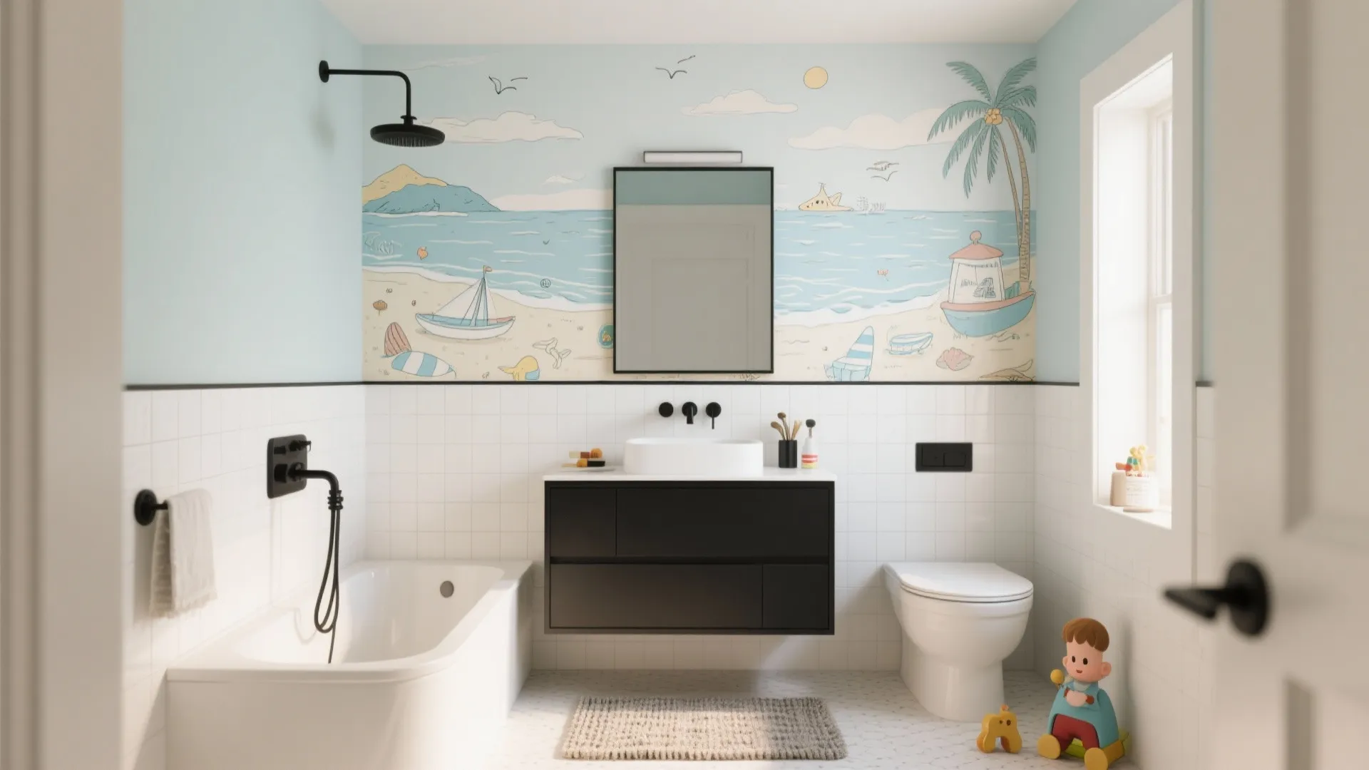 4. Coastal Murals on a Single Wall