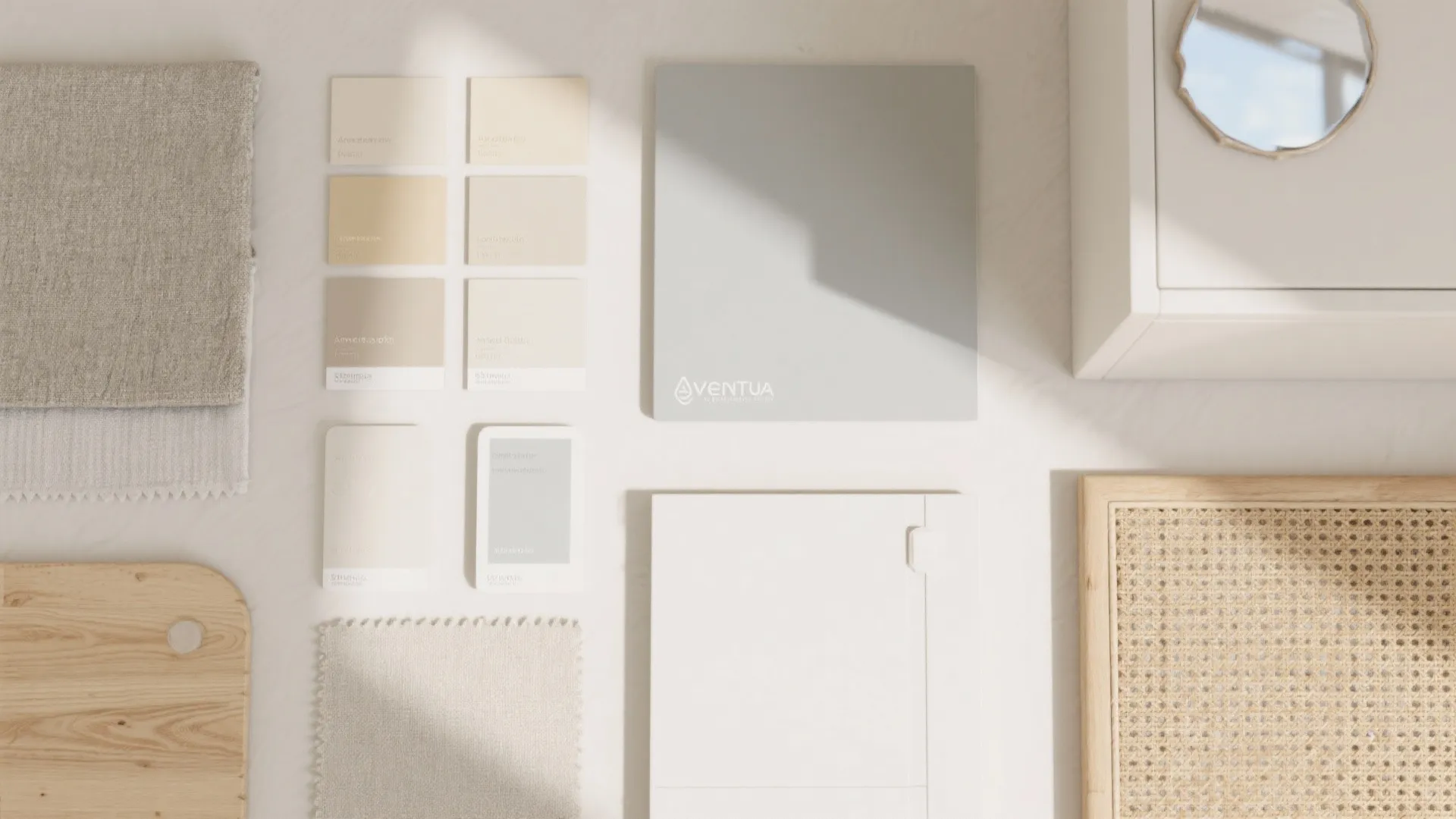 Coastal-Neutral Palette, Low-VOC Finishes, and Mirror Magic