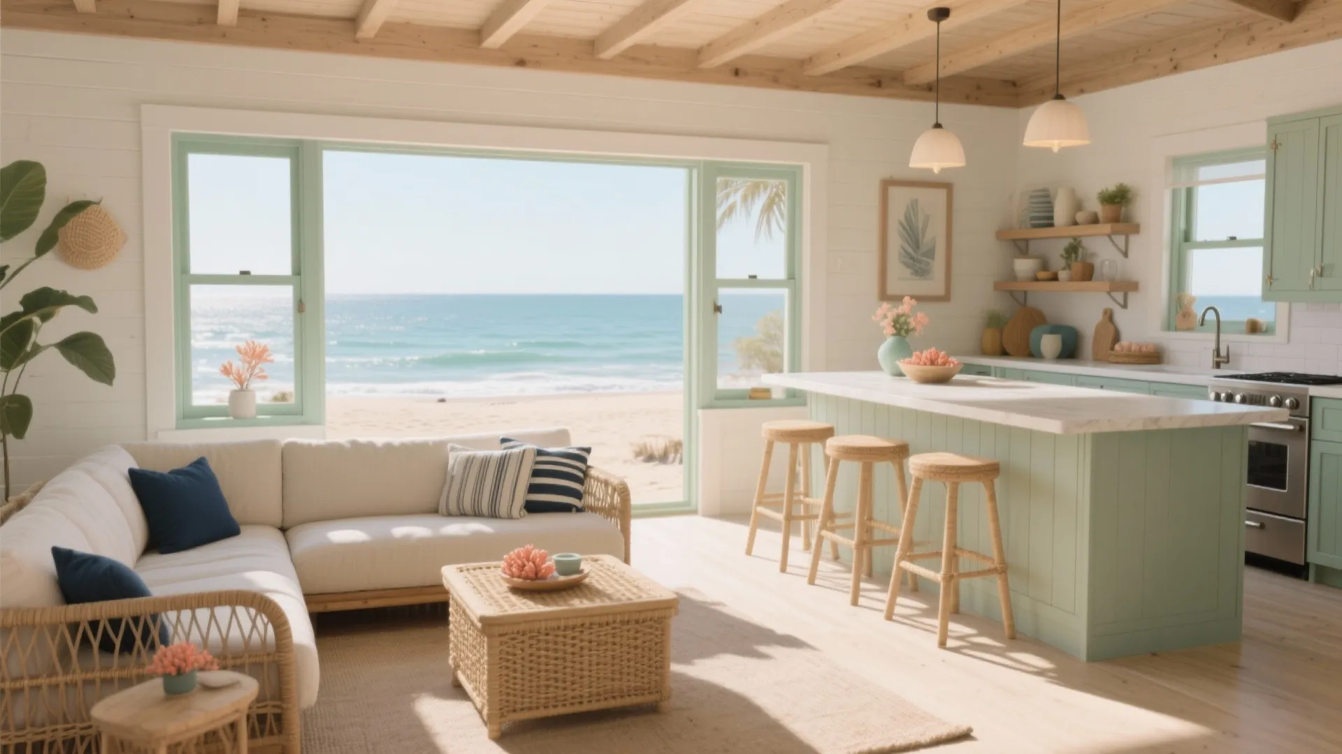 Beach House Paint Colors: 5 Coastal Palettes
