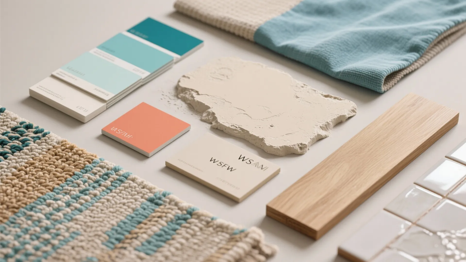 2. Coastal Palette with Warm Accents