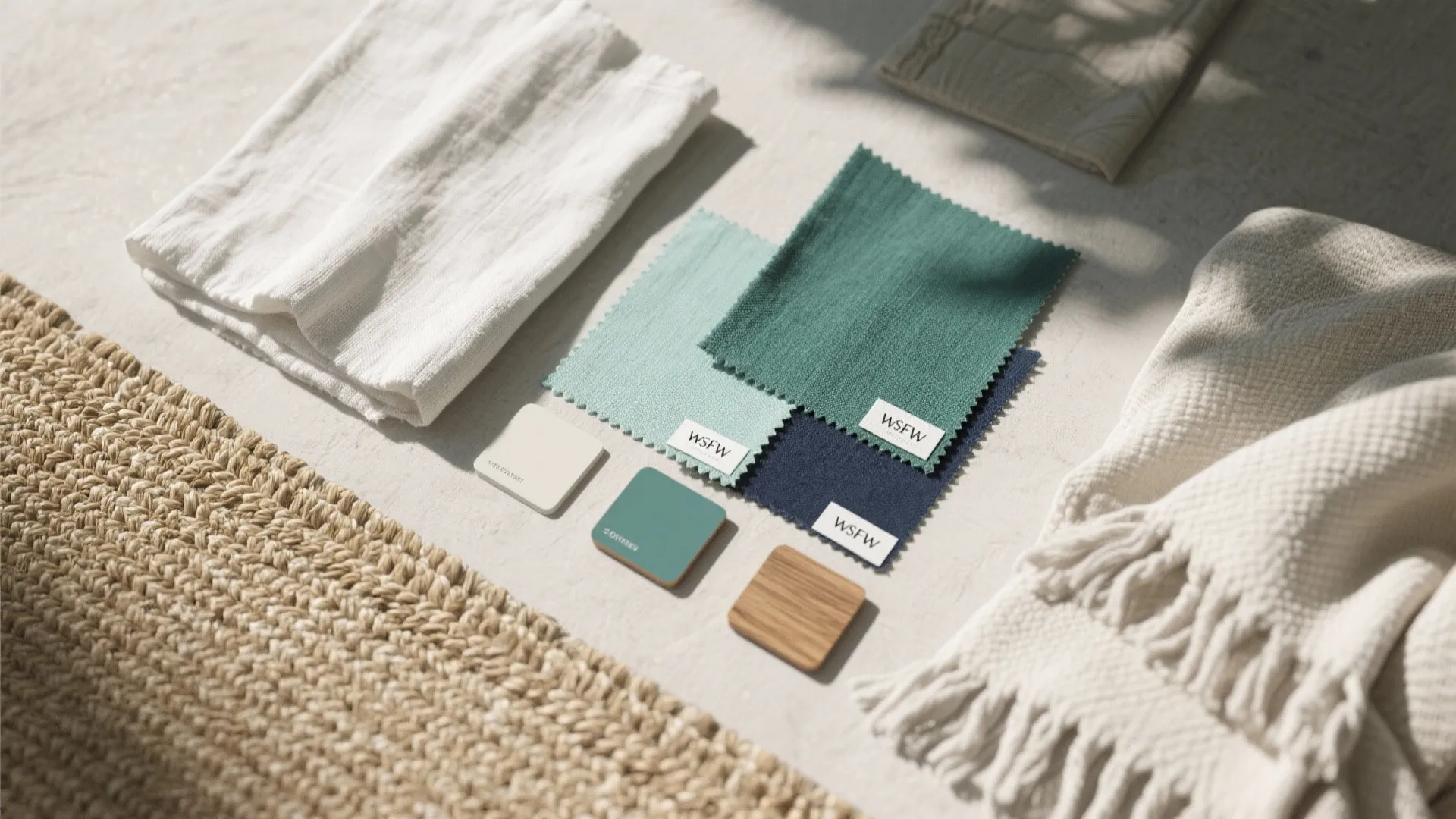 2. Soft Coastal Palette with Layered Textures