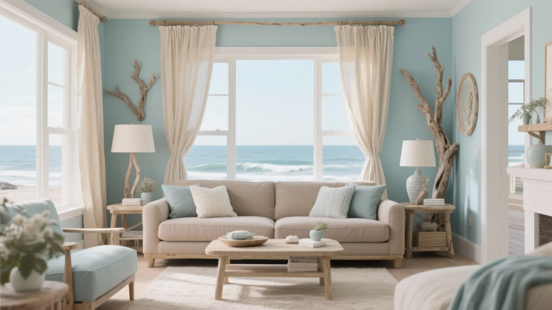 8. Coastal Style with Taupe Base