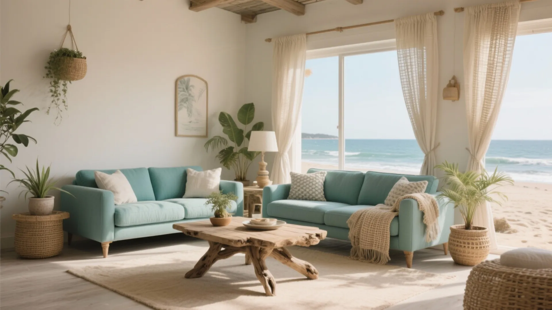 3. Coastal Calm with Teal