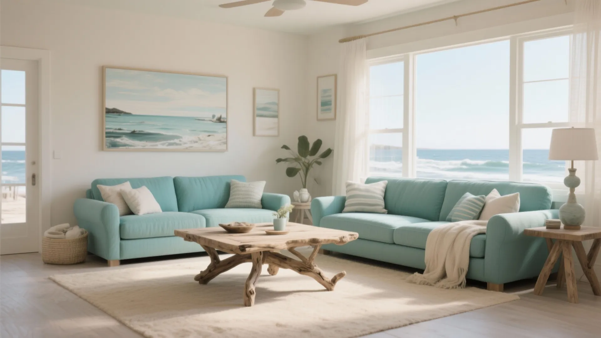 5. Coastal Vibes with Teal