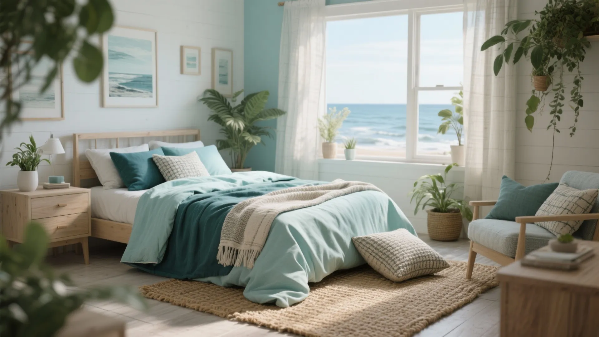 3. Coastal Calm with Textured Layers