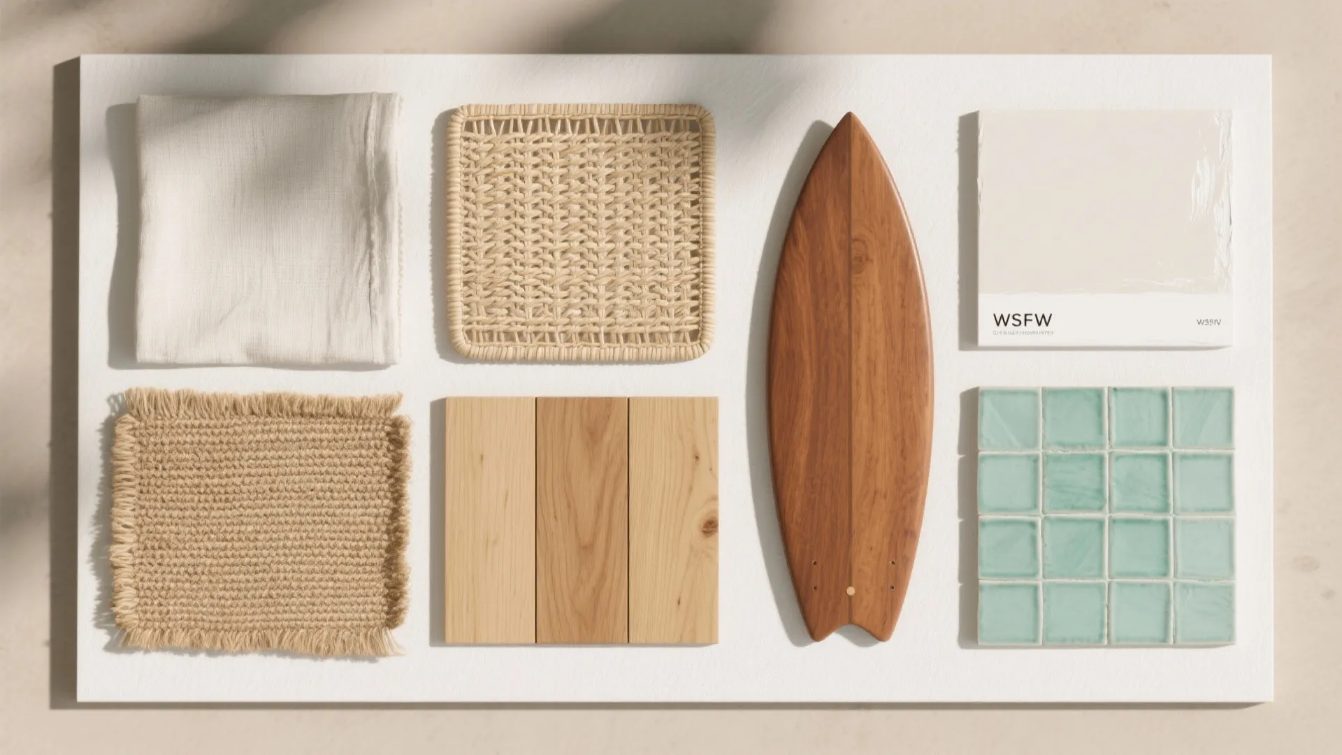 Softer coastal mood with natural textures