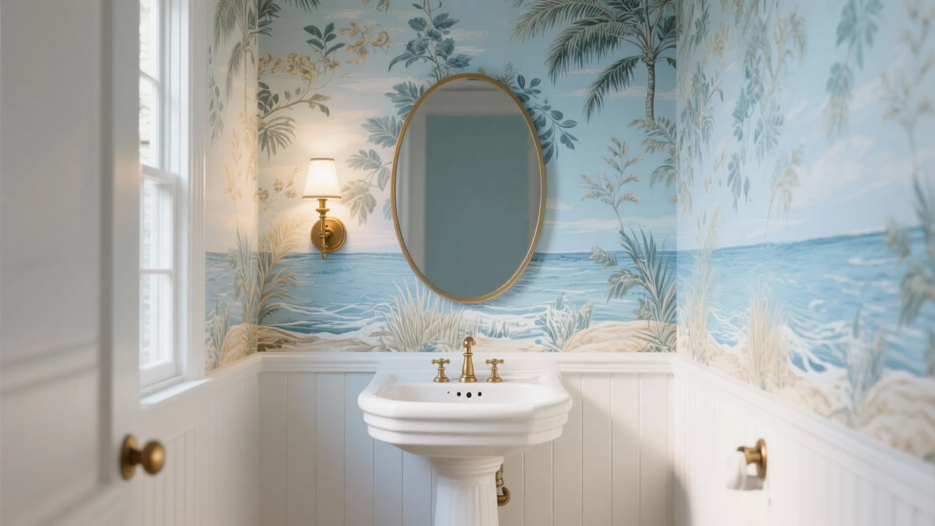 Coastal Wallpaper (Powder Rooms Love Pattern)