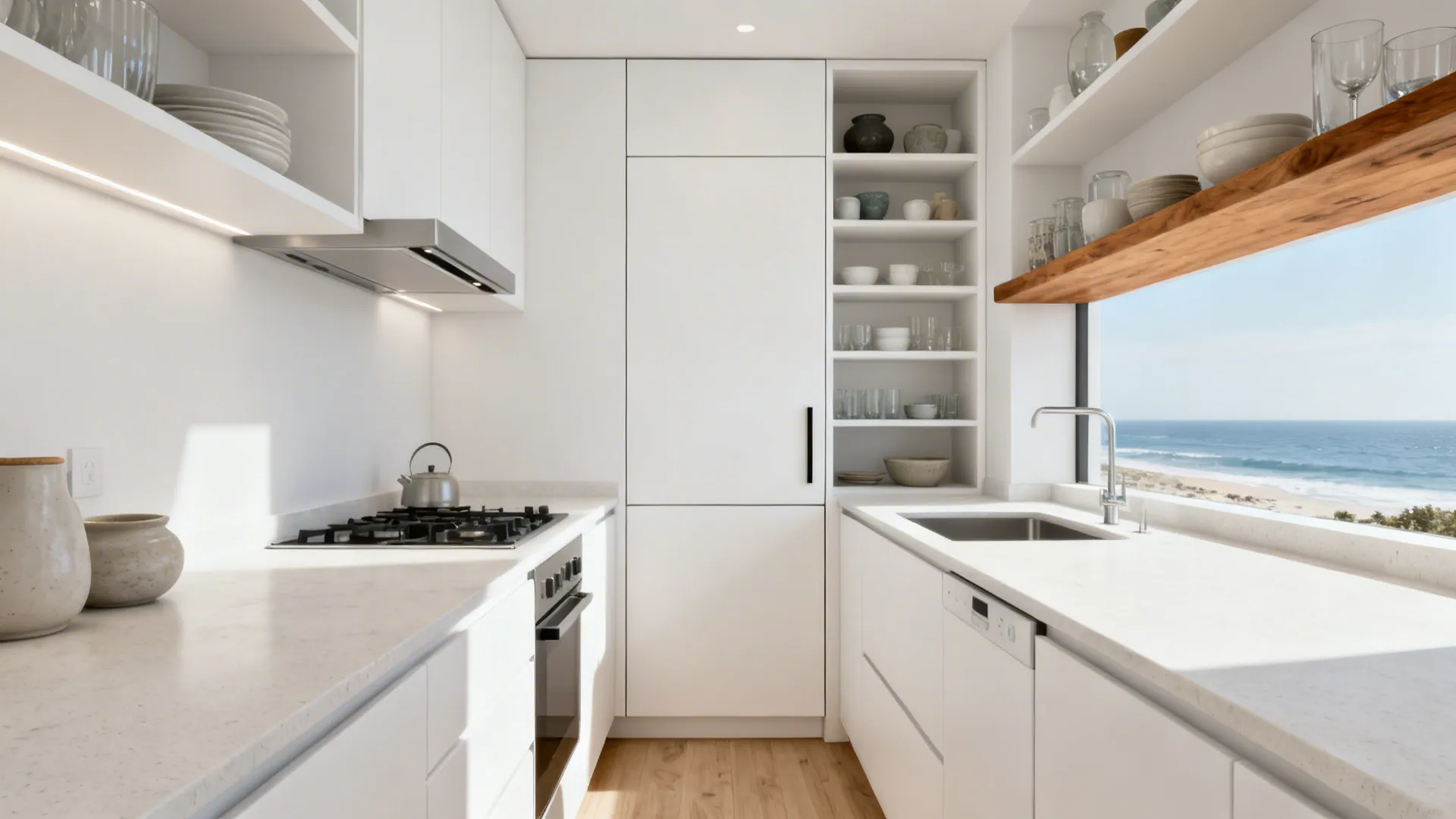 Lightweight Minimal Storage with Coastal Whites