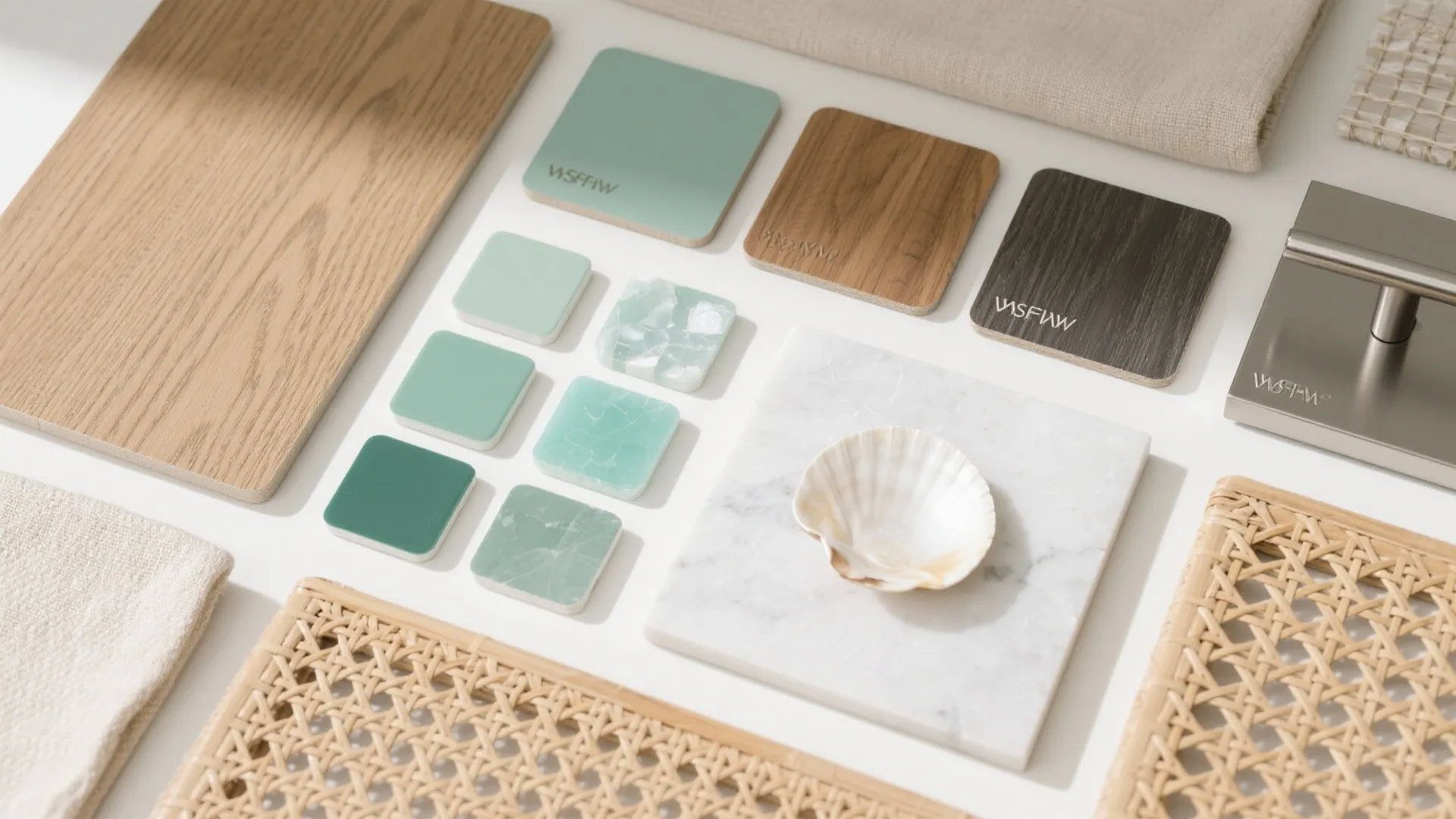 Warm Wood Accents for Coastal Calm