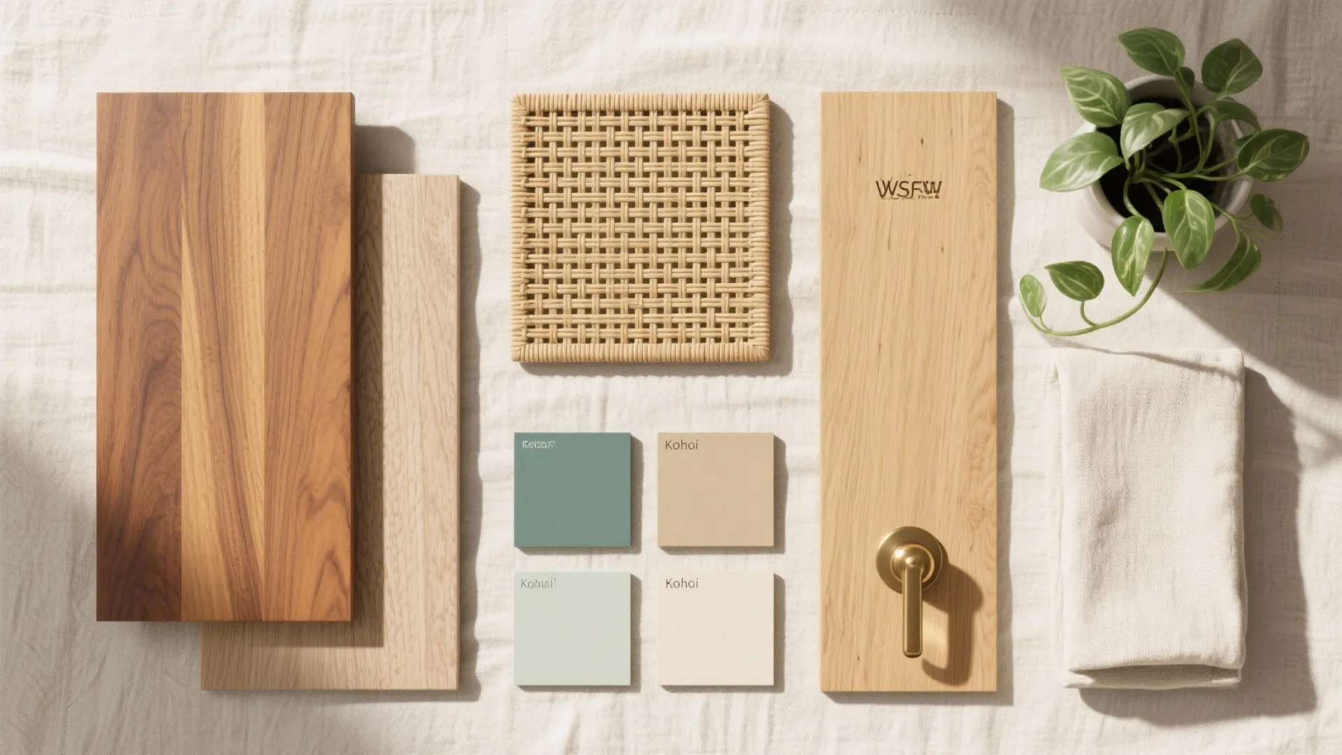 Warm Wood Accents with Coastal Light