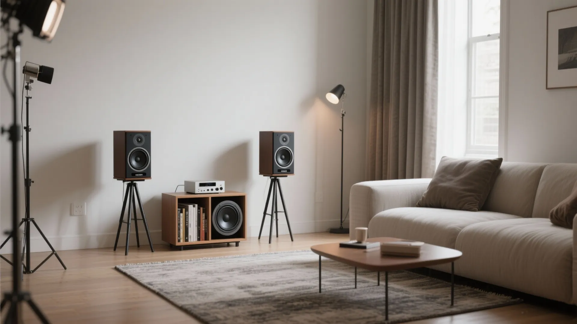 4) Compact coaxial speakers for cohesive imaging