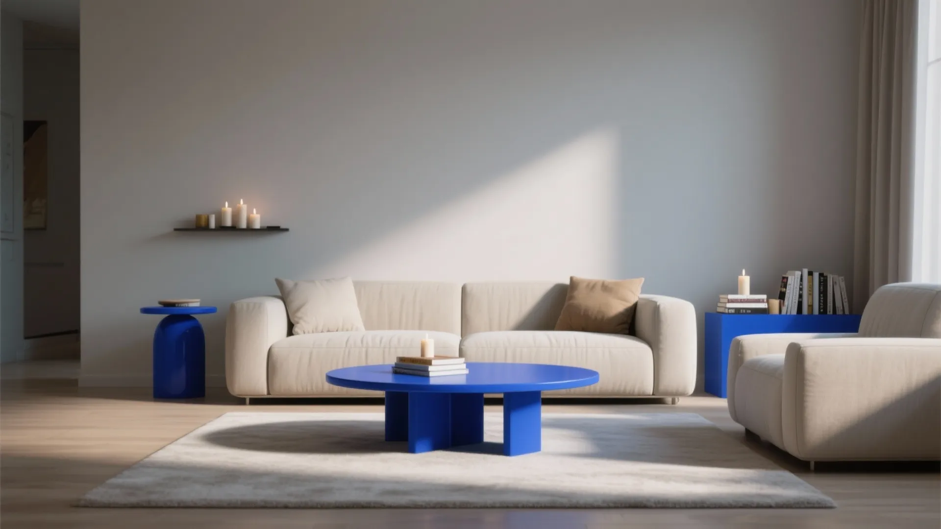 4. Cobalt Blue Coffee Table