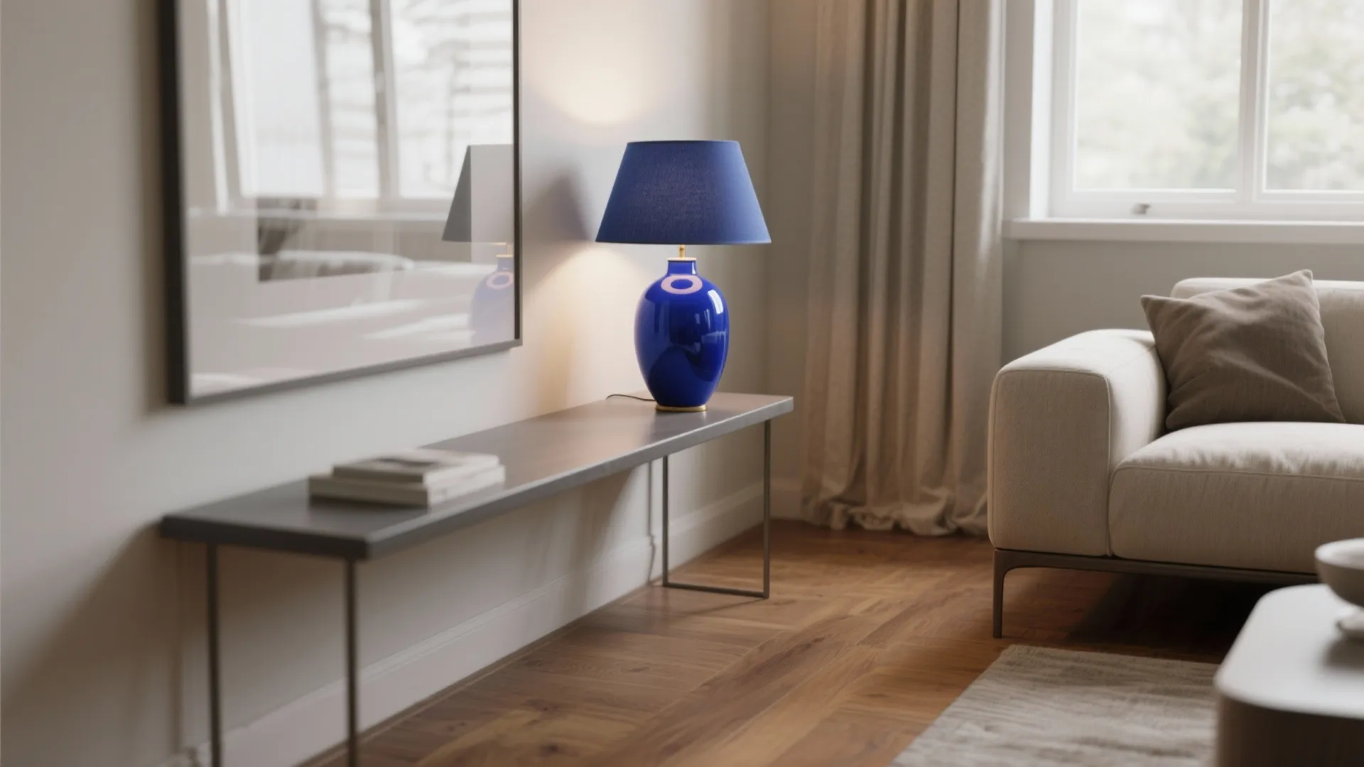 5 Blue Table Lamp Ideas for Small Living Rooms: How to use blue table lamps to elevate your living room — five practical inspirations from a senior designer