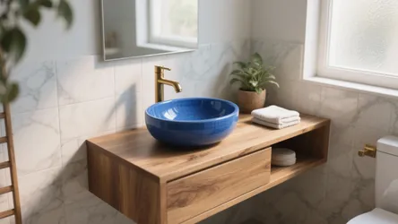 5 Bathroom Sink Ideas with Blue Accents