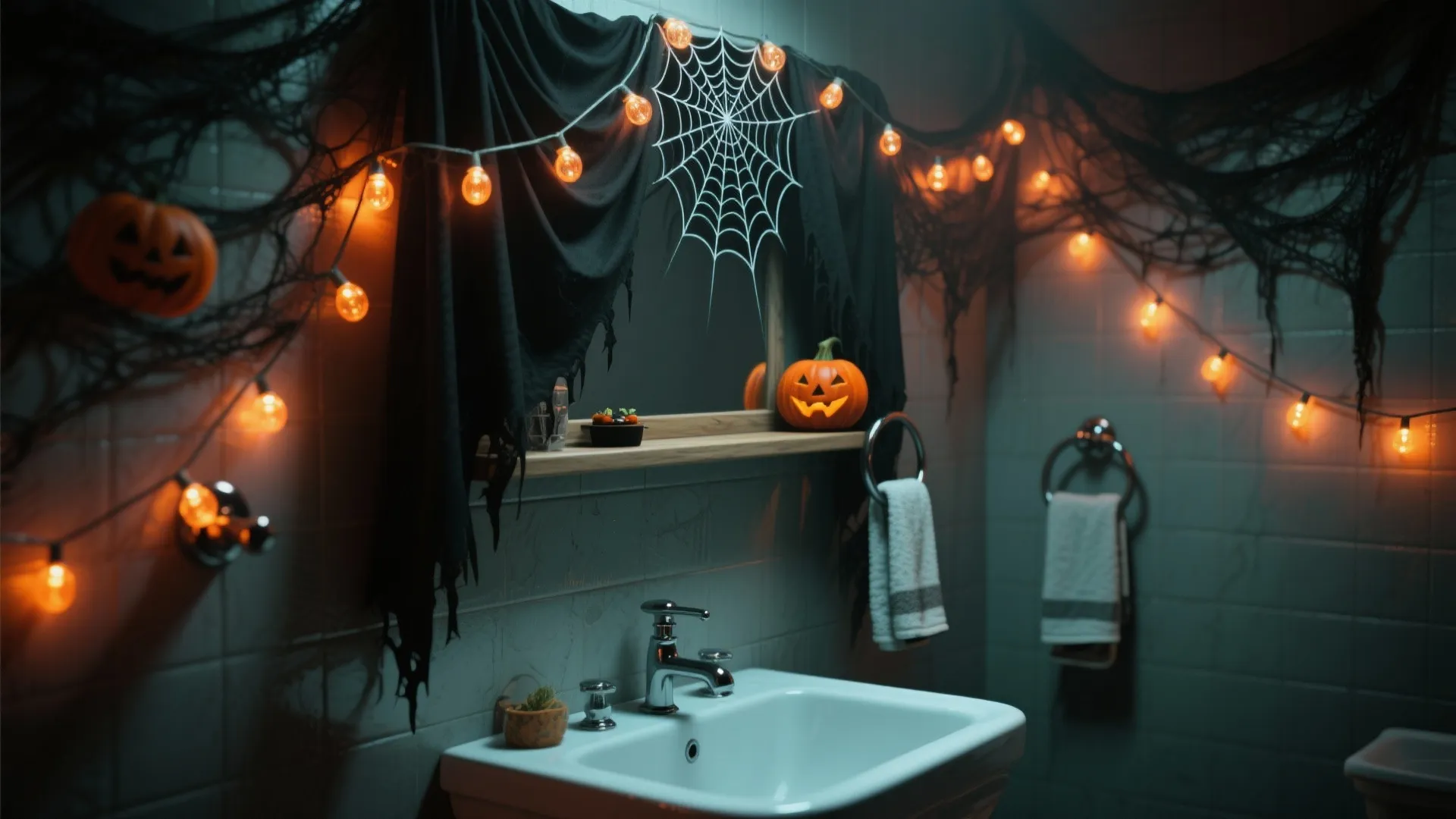 2. Creepy Cloth & Cobweb Layers