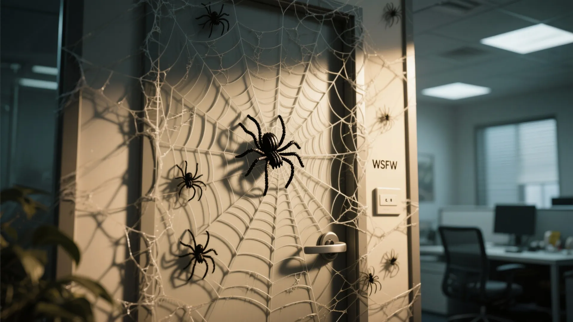 1. Creepy Cobweb Welcome