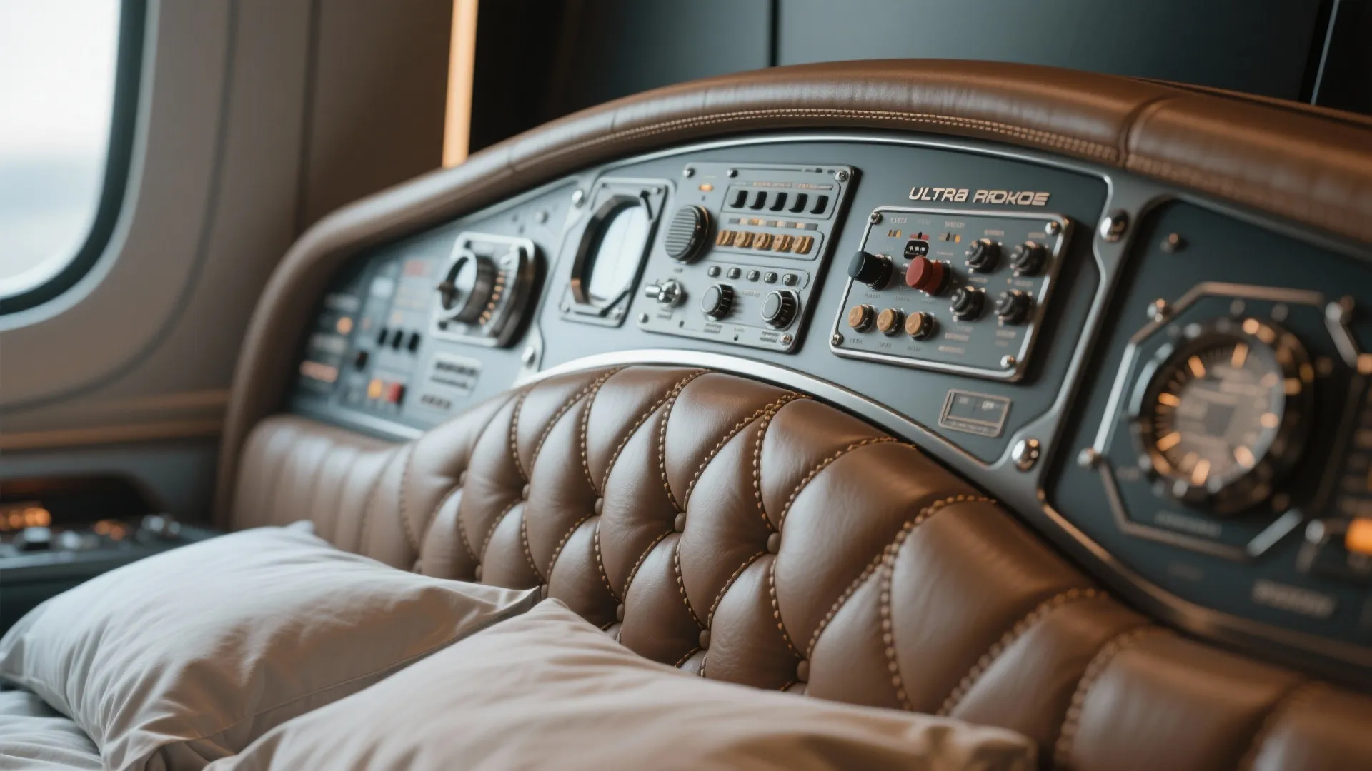 1. Cockpit-Style Headboard