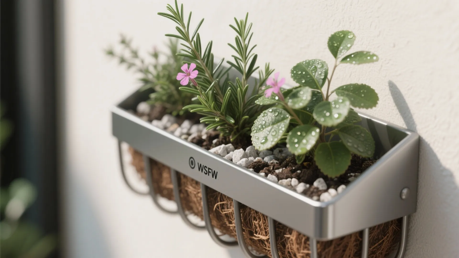 Vertical garden for slim balconies