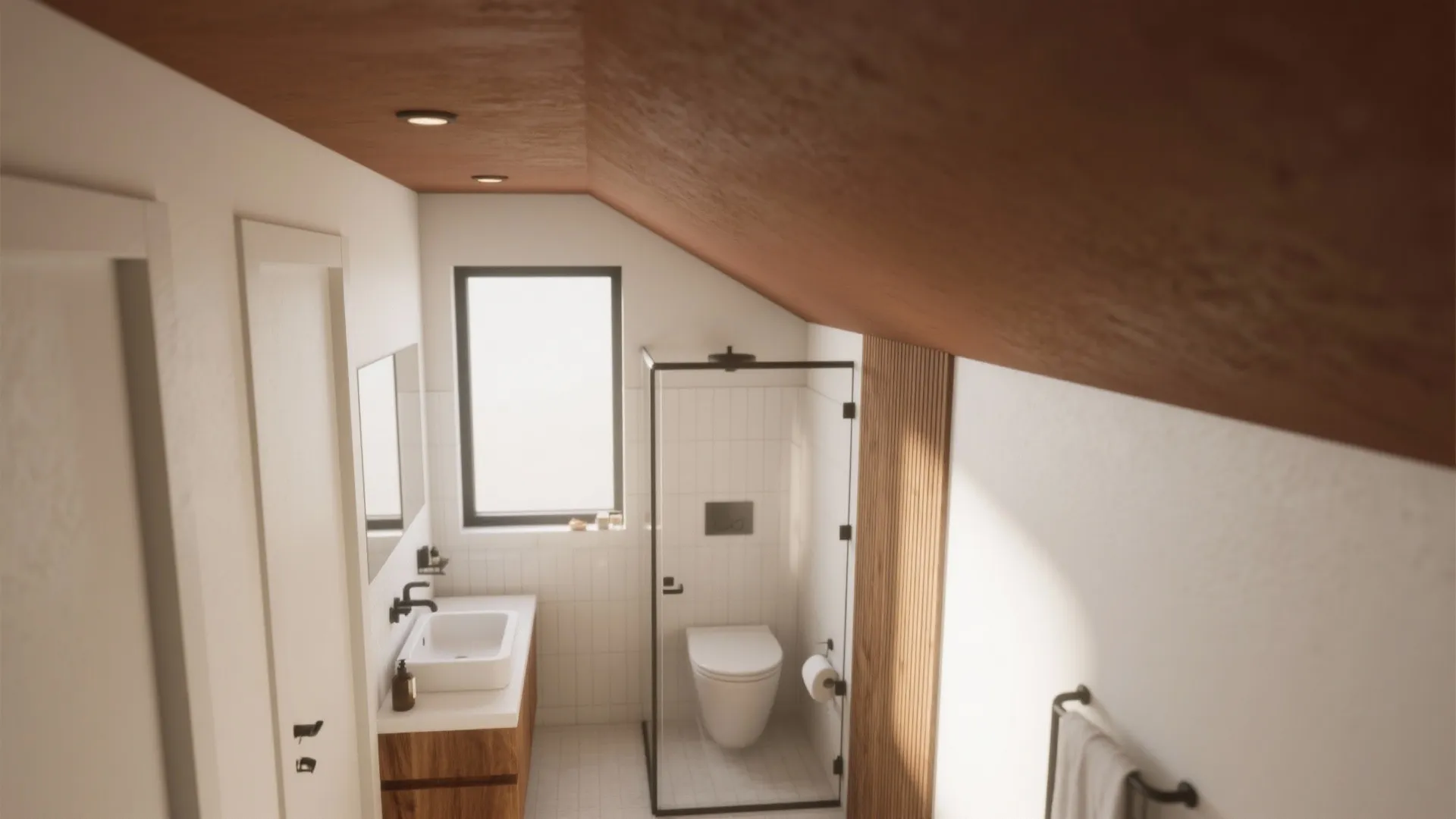 6. Cocoa Painted Ceiling