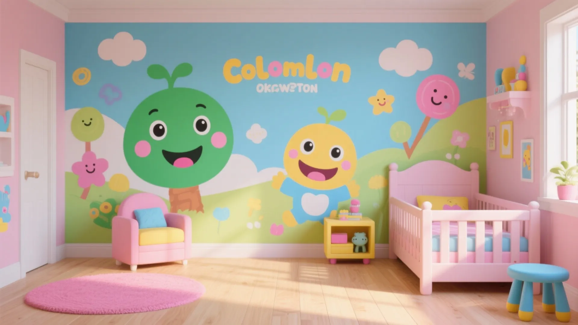 Idea 1: Character Wall Murals