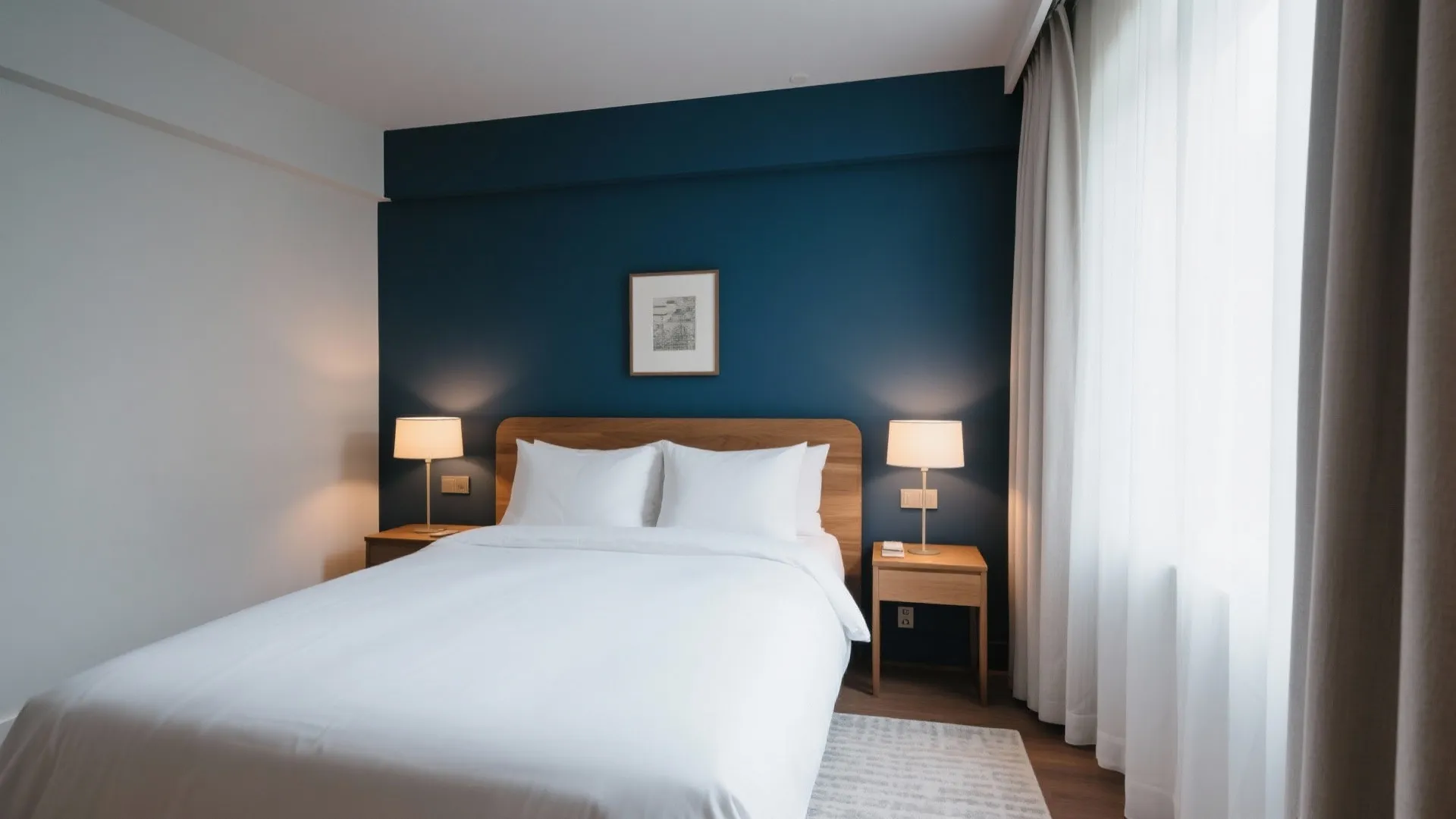 3) Cocoon Bedrooms: Dark Walls, Light Linens