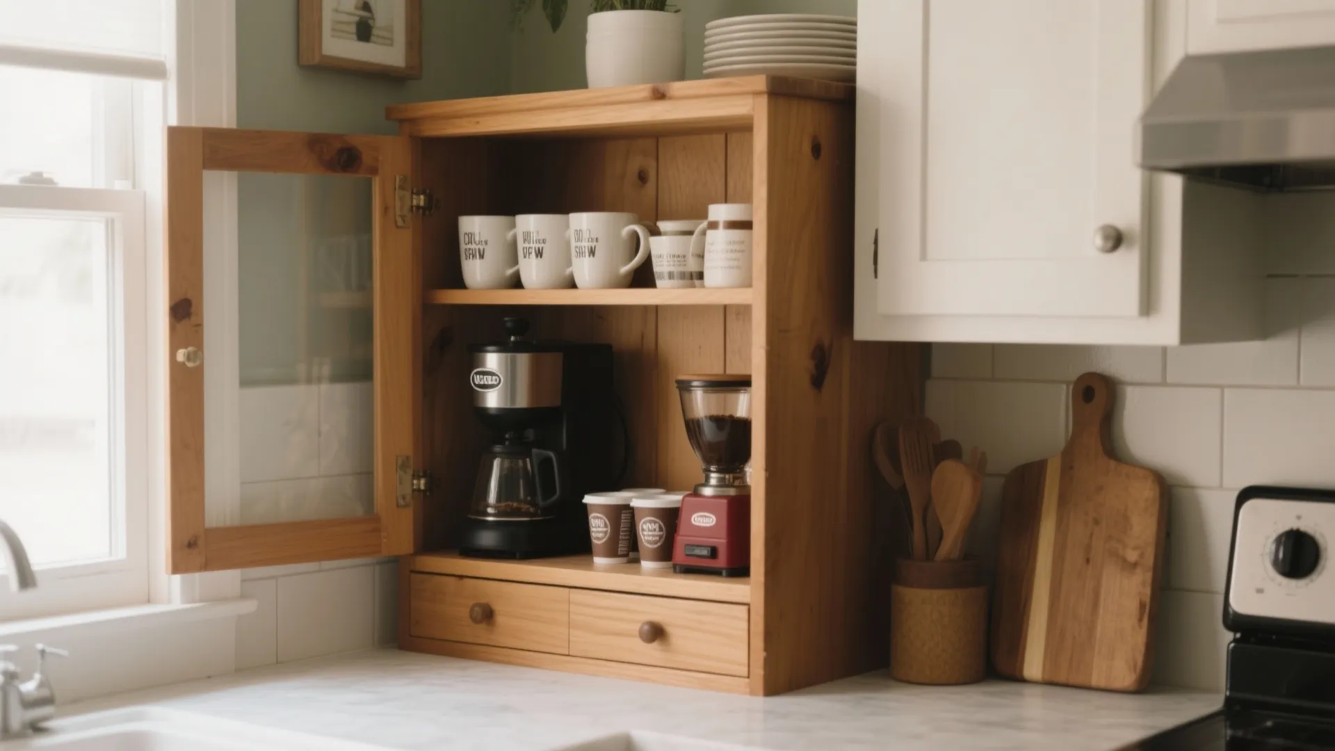 4. Multi-Functional Coffee Bar