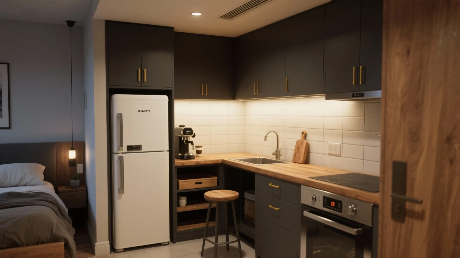 4. Create a kitchenette or coffee nook