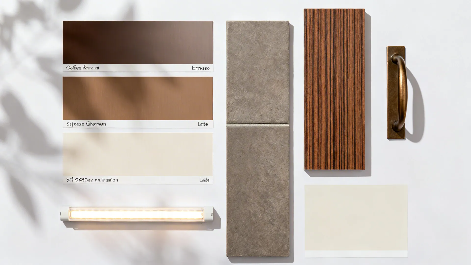 Coffee-Color Aluminum Cabinets with Matte Powder-Coat