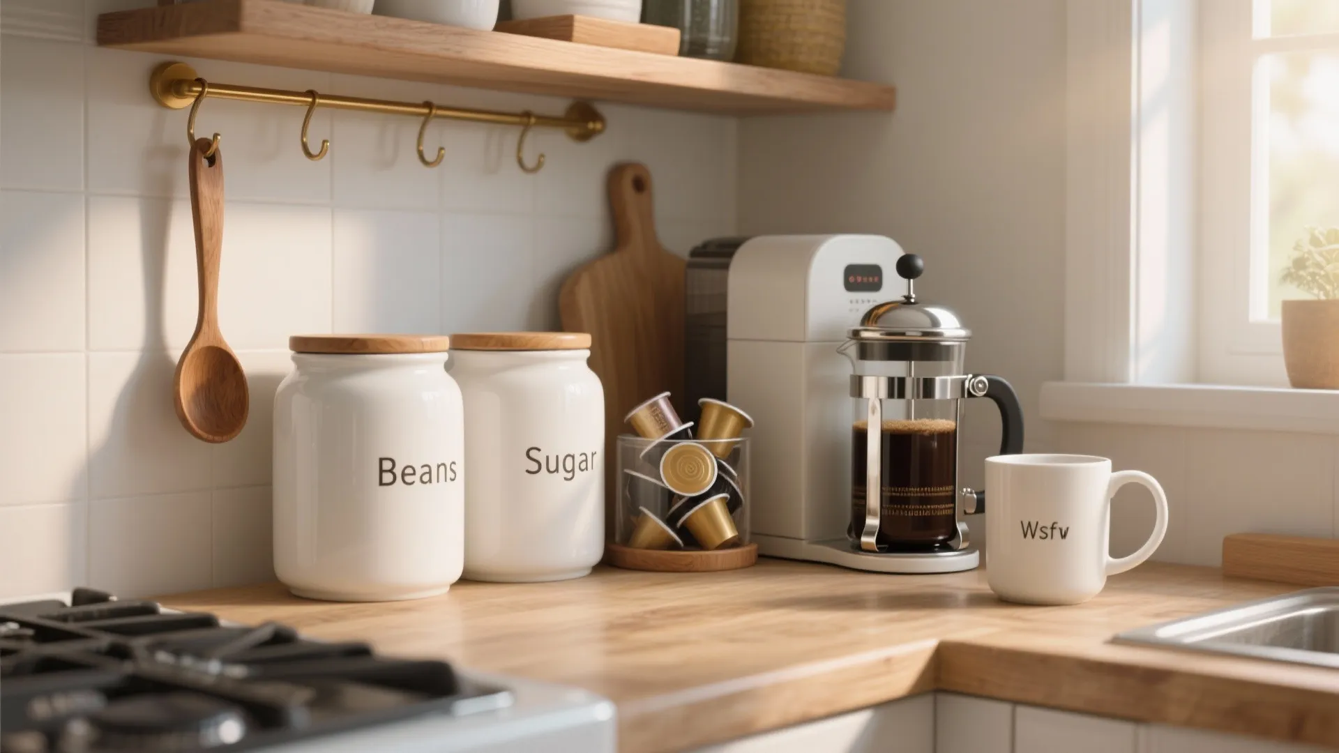 5. Convert a white canister set into a multifunction station