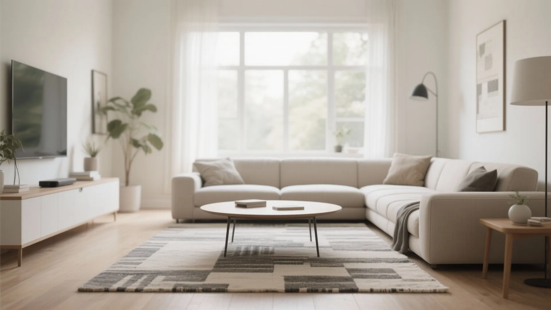 Centering Under a Coffee Table