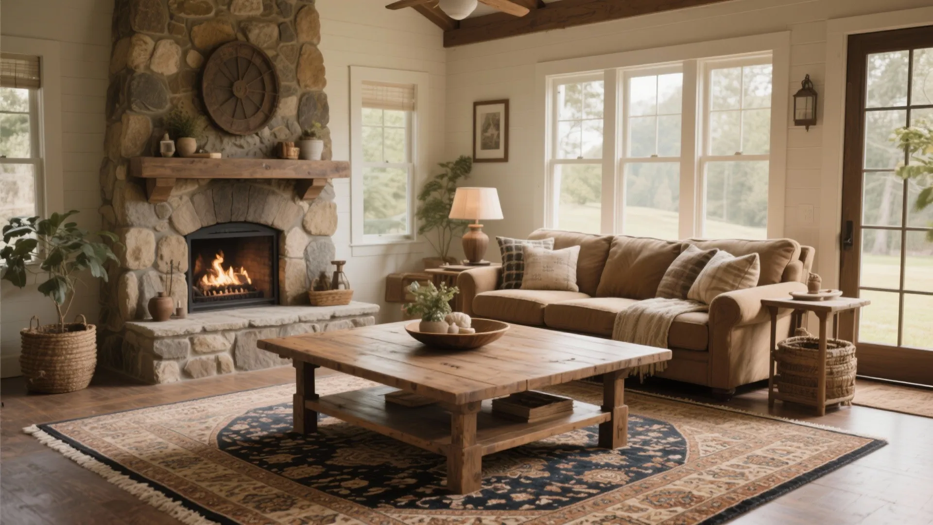 5. Anchor with a Statement Coffee Table