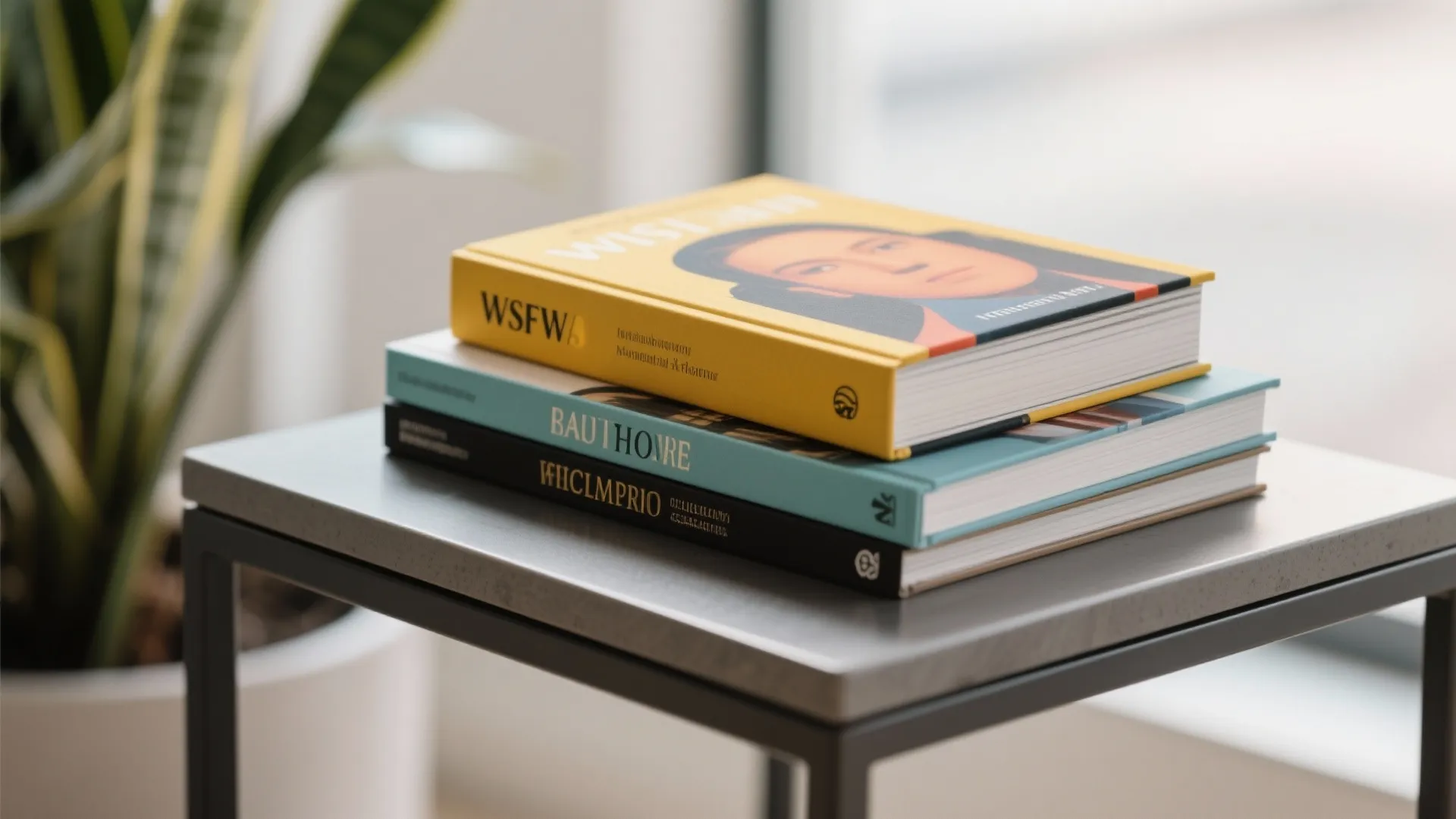 9. Stack of Artful Coffee Table Books