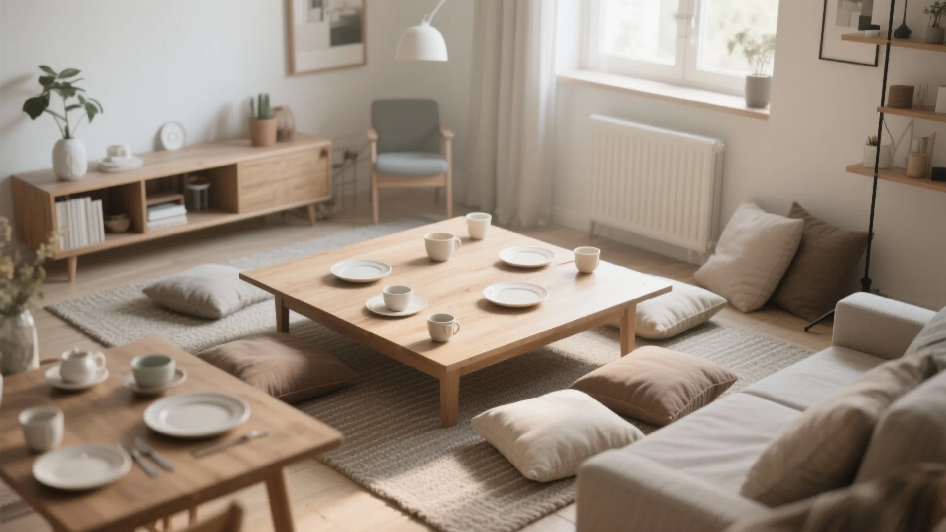 3. Coffee Table Dining