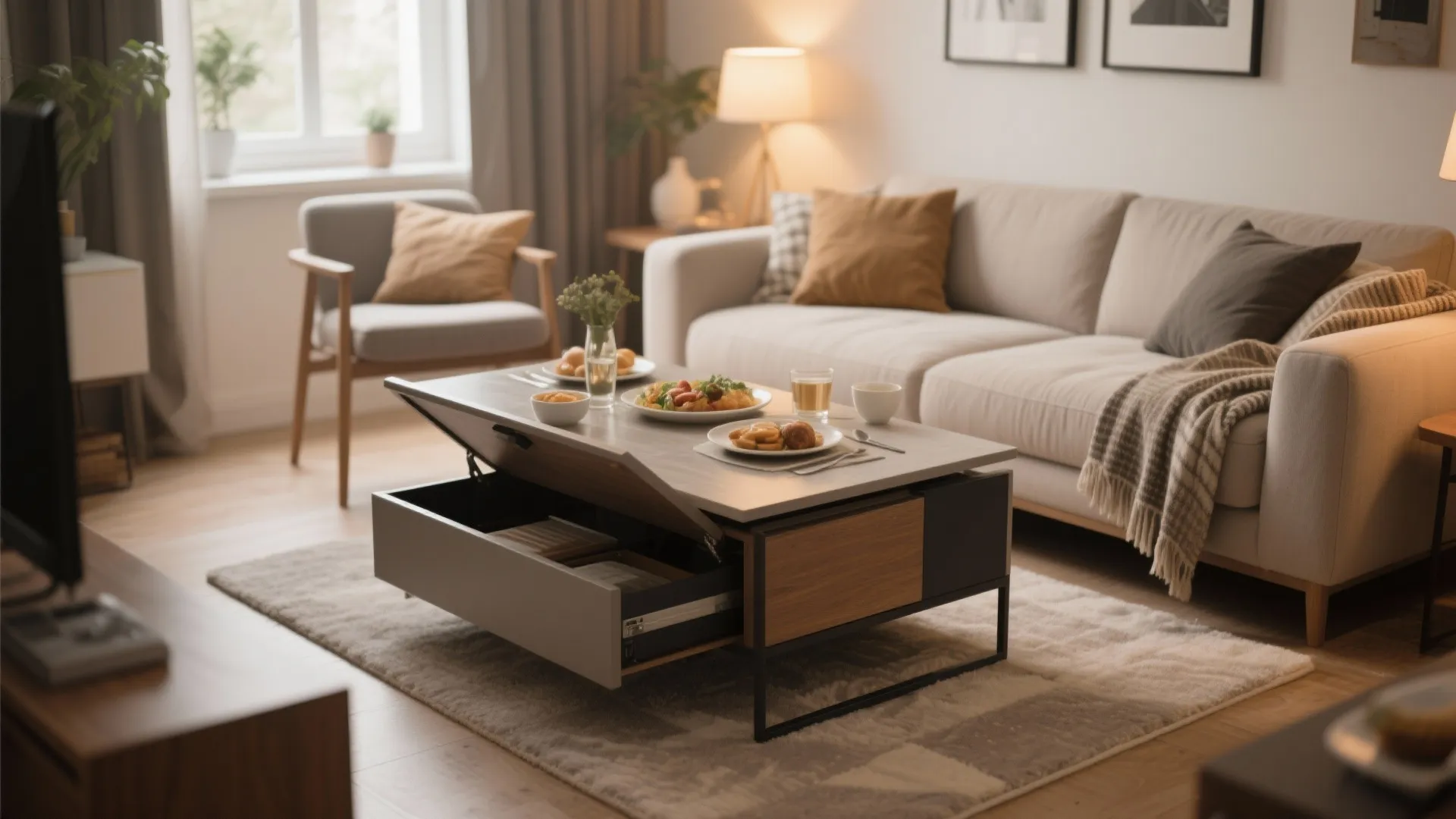 8. Coffee Table Dinners