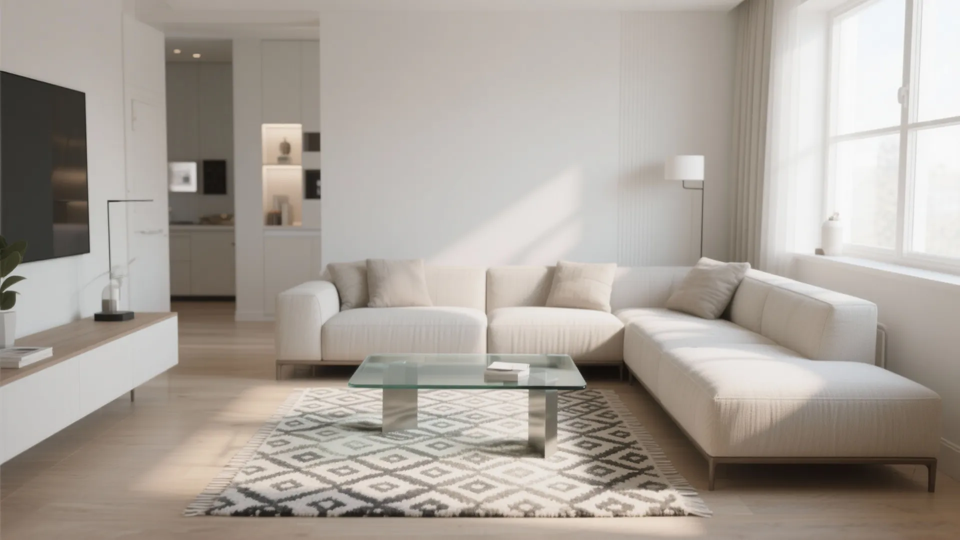 3. Under the Coffee Table Only