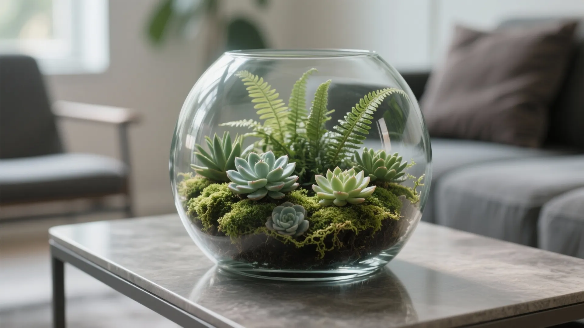 7. Coffee Table Terrarium